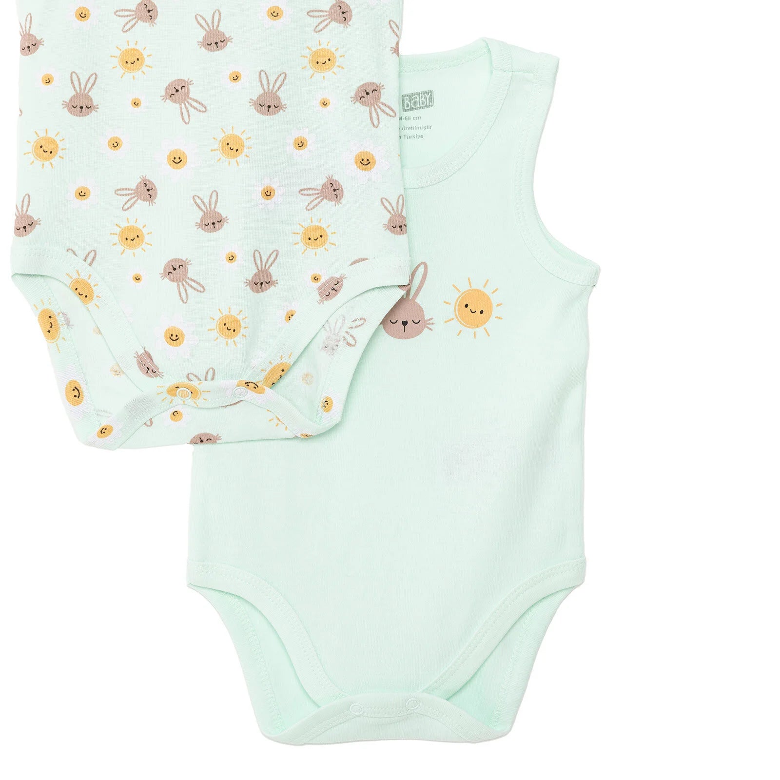 HelloBaby Baby Girl Athele Bodysuit 2 Pcs - Light Green - ebebek - Black Friday