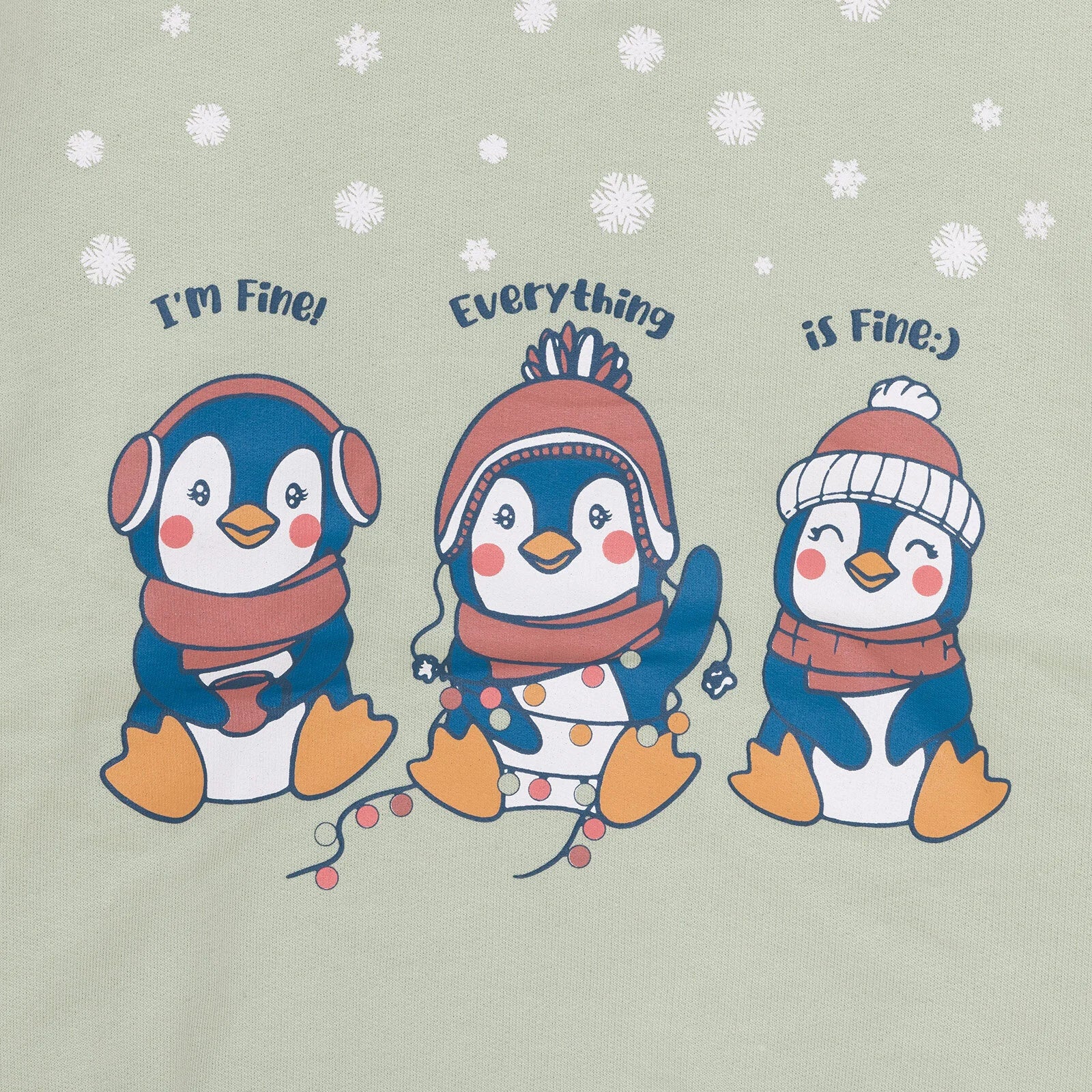 HelloBaby Basic Low Raised Penguin Printed Sweatshirt - Multicolour - ebebek - Black Friday