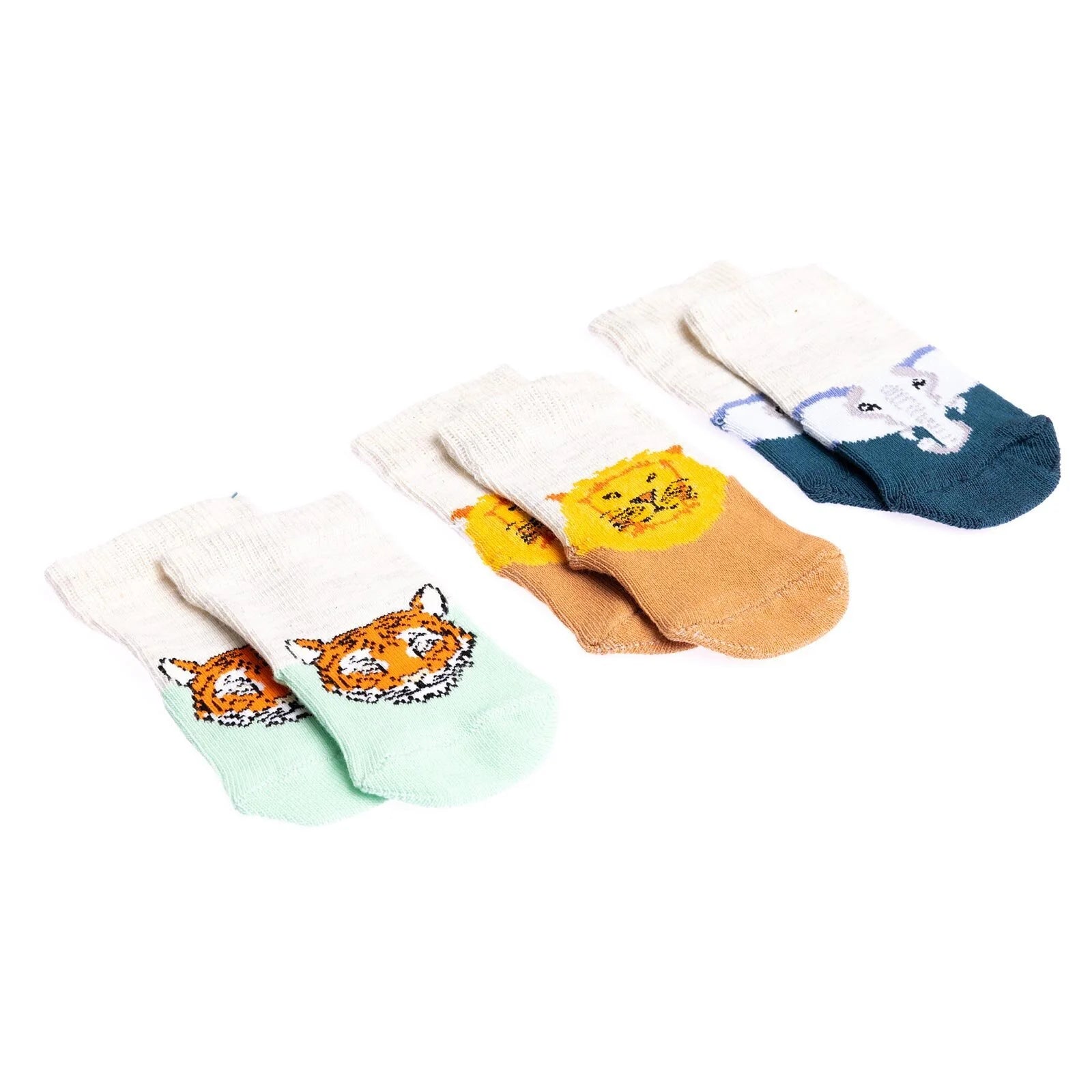HelloBaby Baby Boy Socks 3 Pcs - Grey - ebebek - Black Friday