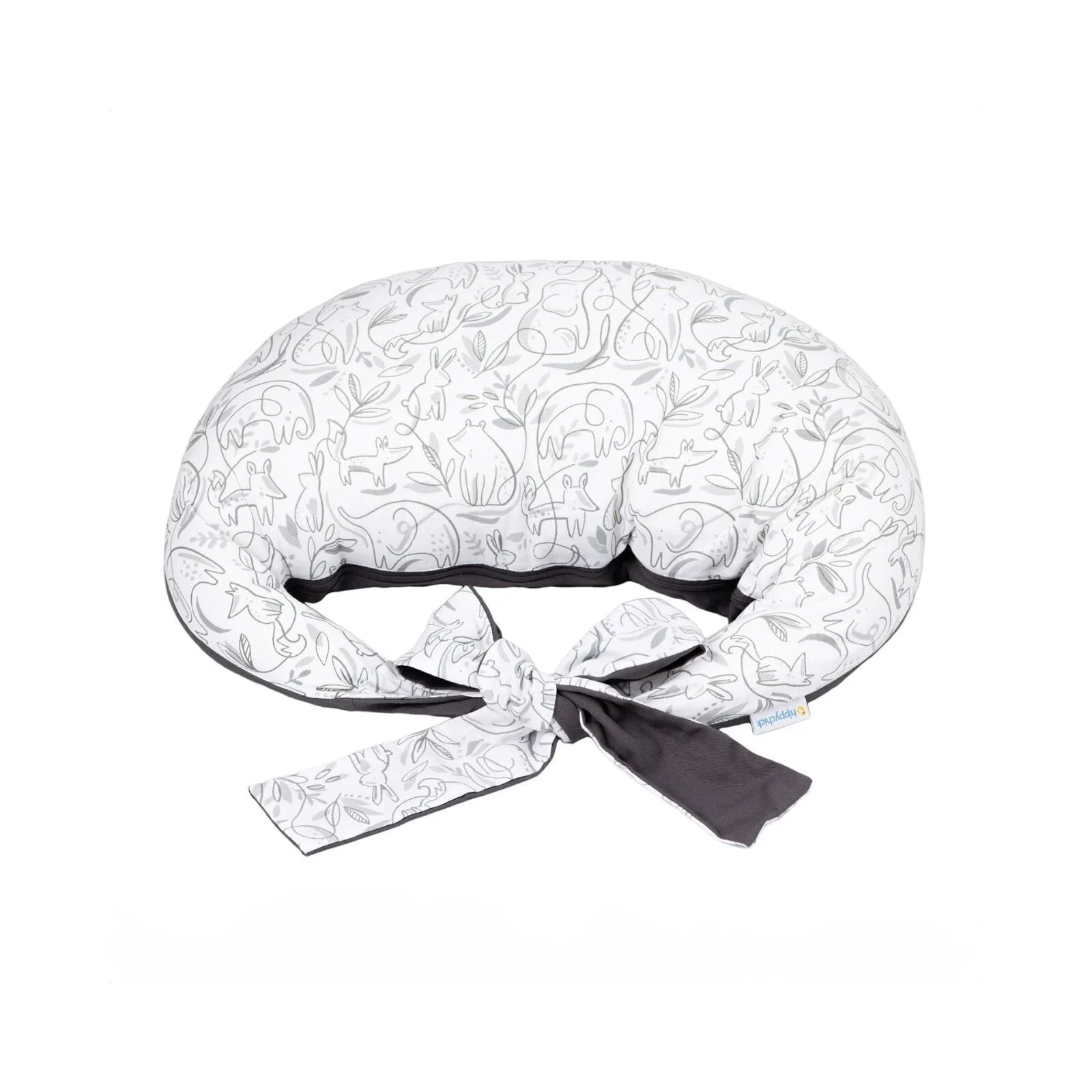 Hippychick Feeding Pillow - Animal Friends Grey - ebebek - Black Friday