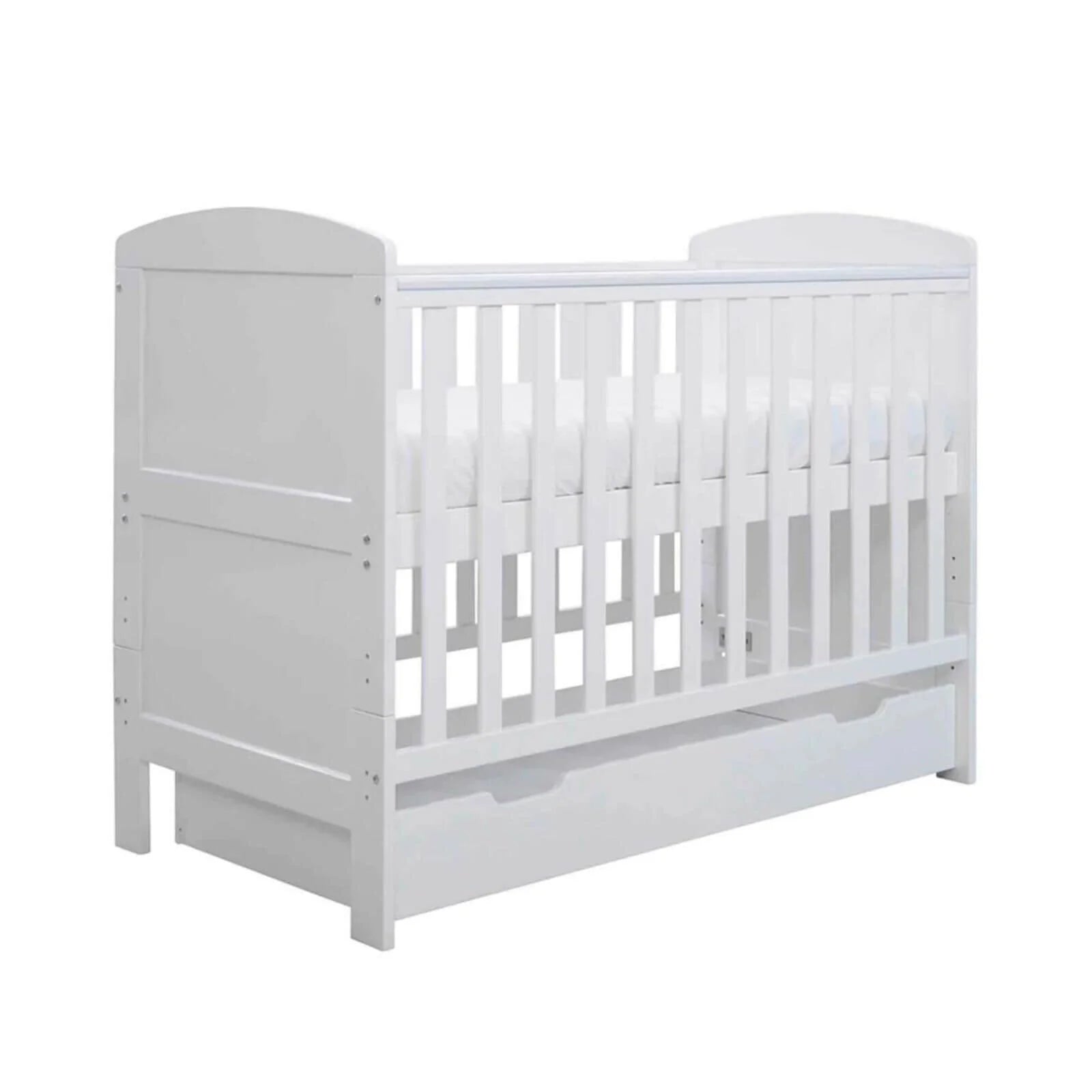 Ickle Bubba Coleby Mini Cot Bed & Under Drawer White - Fibre Mattress - ebebek - Black Friday