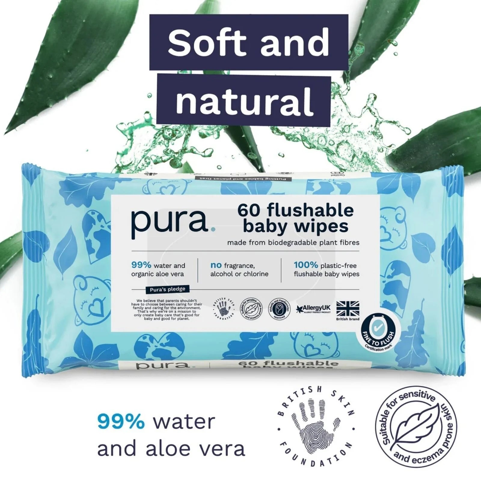 Pura Wipes Flushable 60 pcs - ebebek - Black Friday