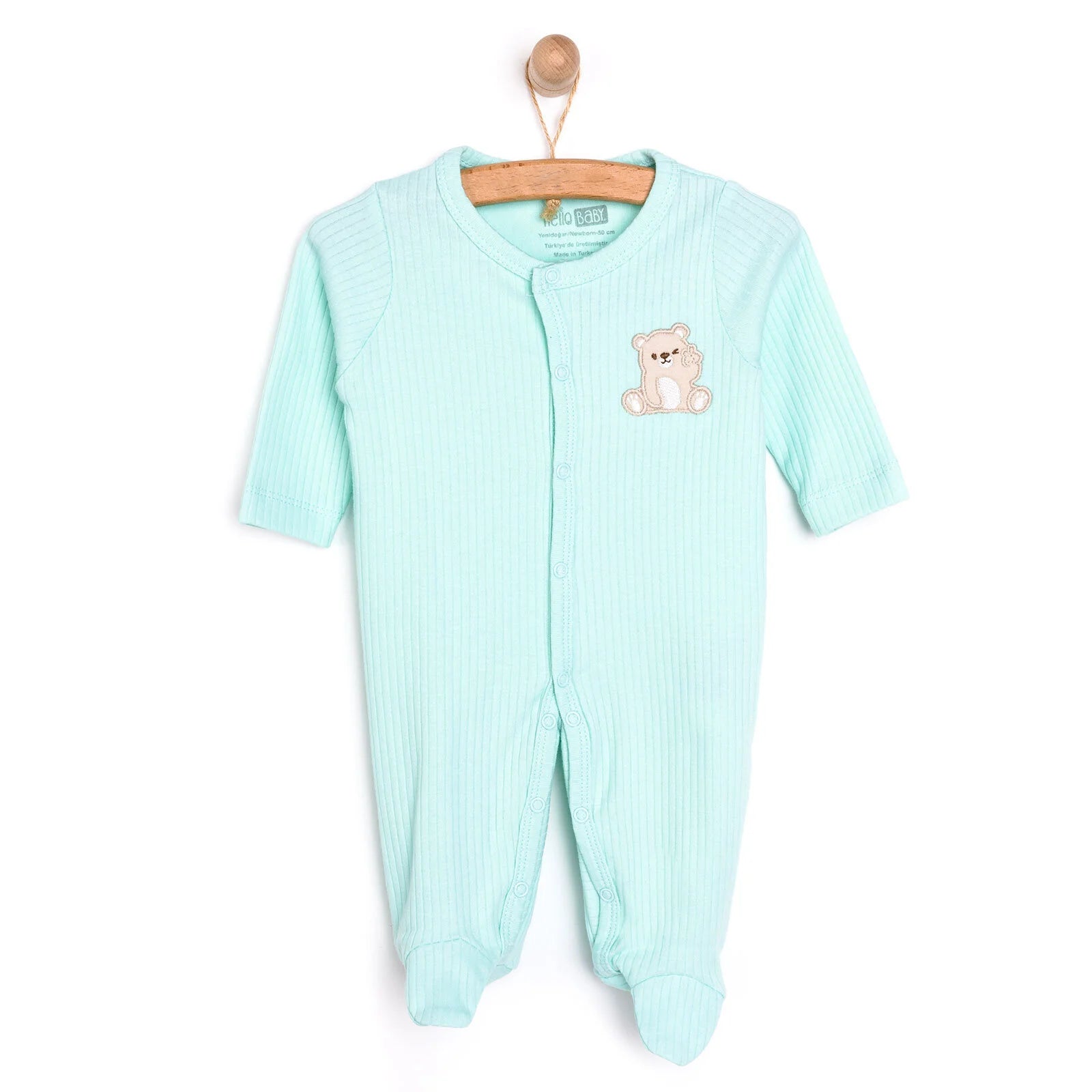 HelloBaby Newborn Boy Footed Jumpsuit - Multicolour - ebebek - Black Friday