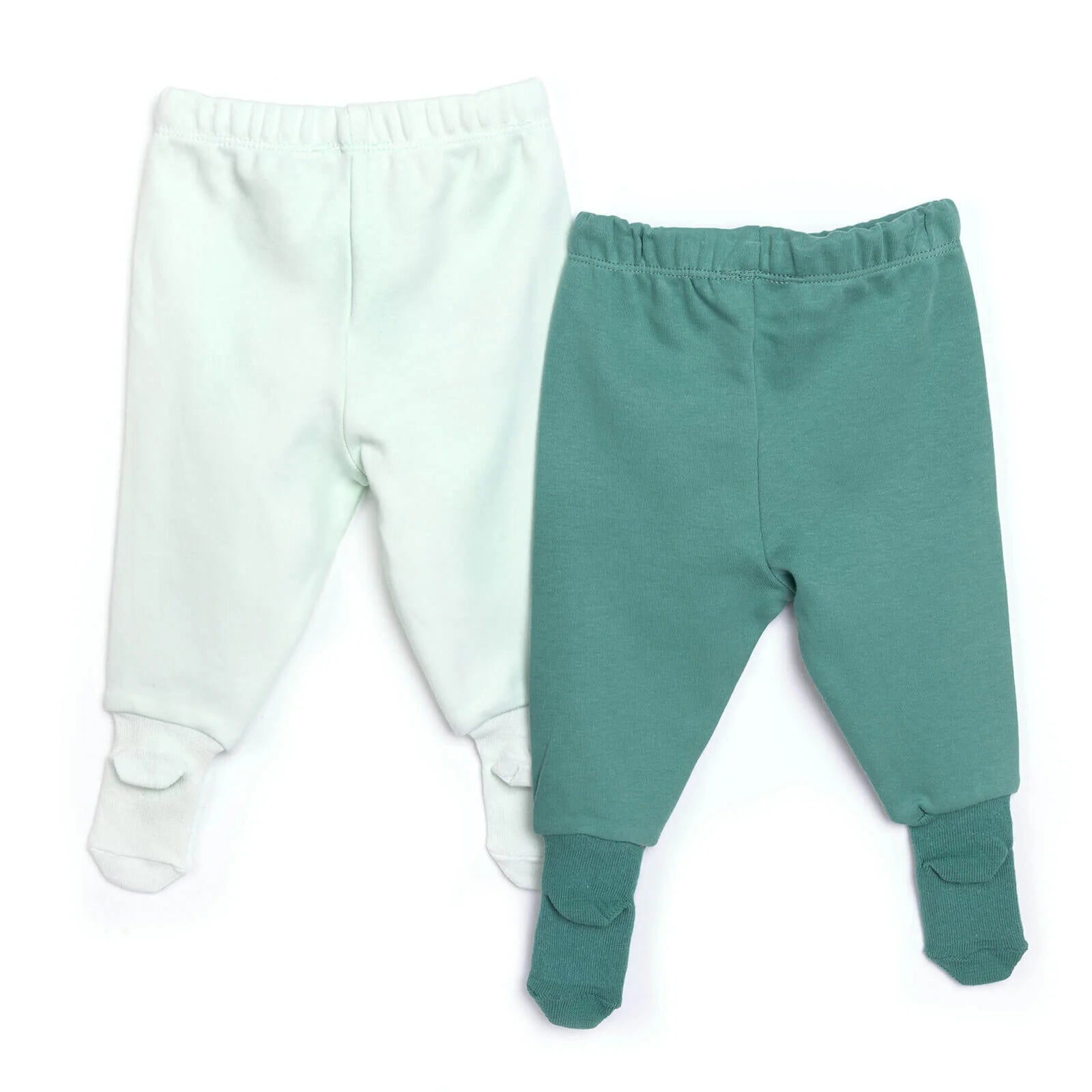 HelloBaby Baby Boy Joggers with Feet 2 pcs - Green - ebebek - Black Friday