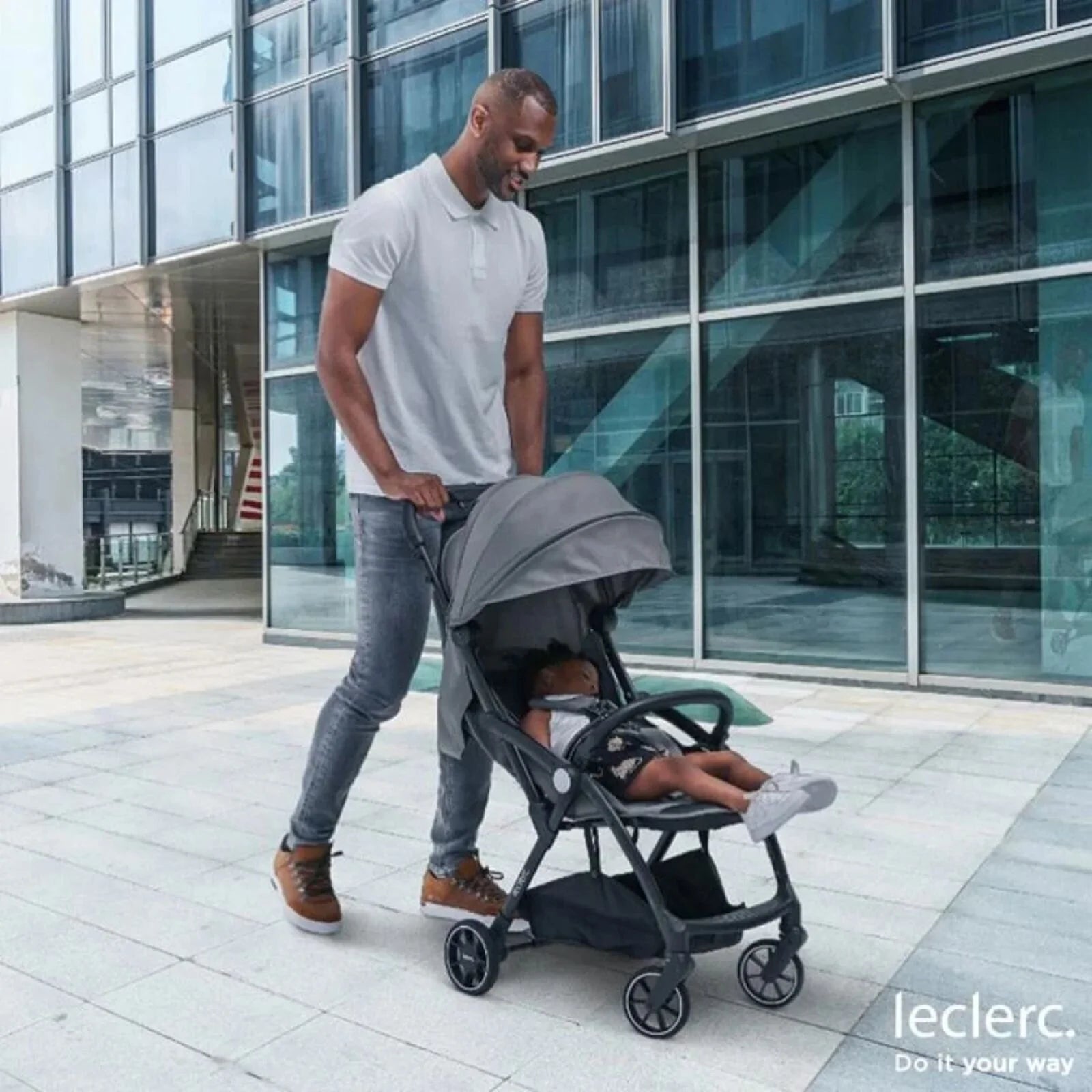 Leclerc Baby MF Plus Stroller - Grey - ebebek - Black Friday