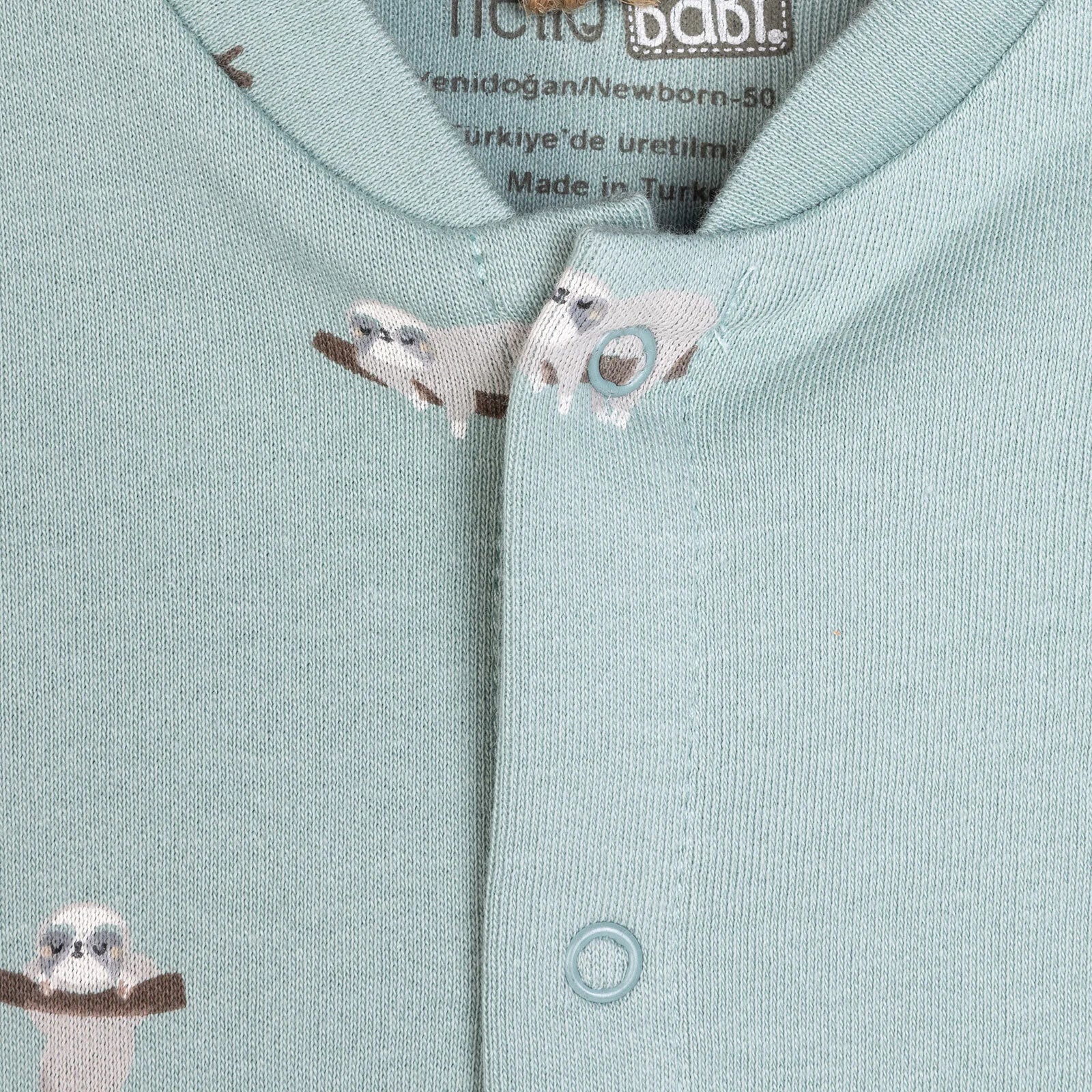 HelloBaby Baby Boy Jumpsuit - Body - Hat - Dark Mint - ebebek - Black Friday