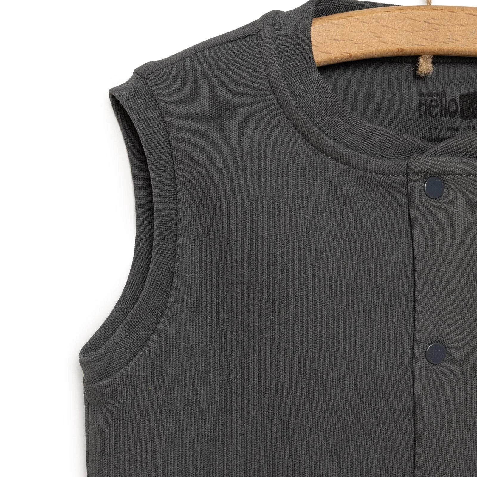 HelloBaby Baby Boy Ribbed Cardigan - Dark Grey - ebebek - Black Friday