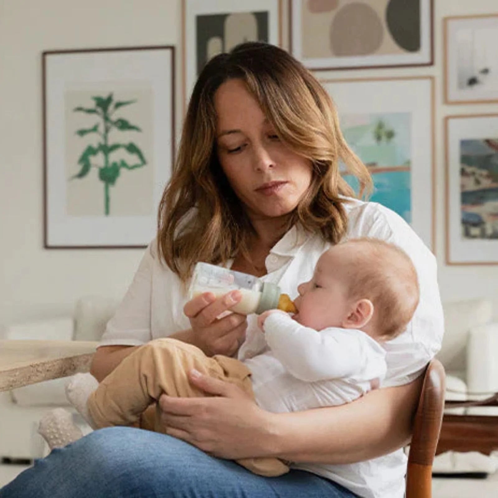 BIBS Baby Glass Bottle Complete Set Latex 110ml - Sage - ebebek - Black Friday