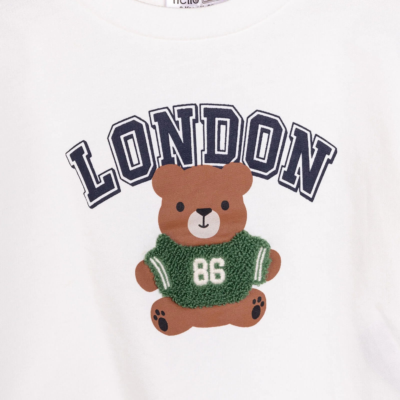 HelloBaby Baby Boy Sweatshirt - Ecru - ebebek - Black Friday