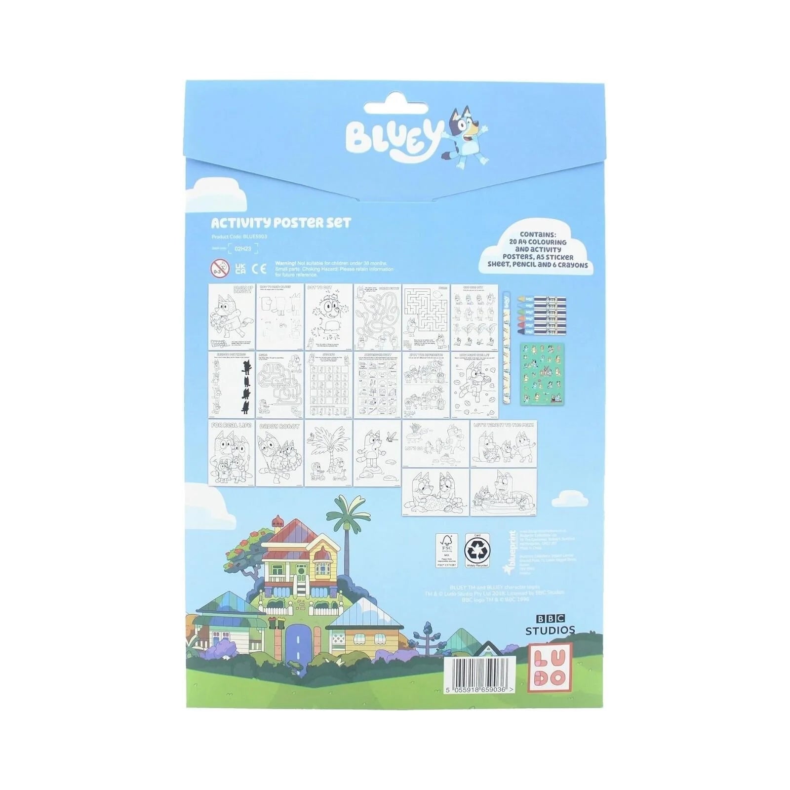 Bluey Poster Activity Set - ebebek - Black Friday