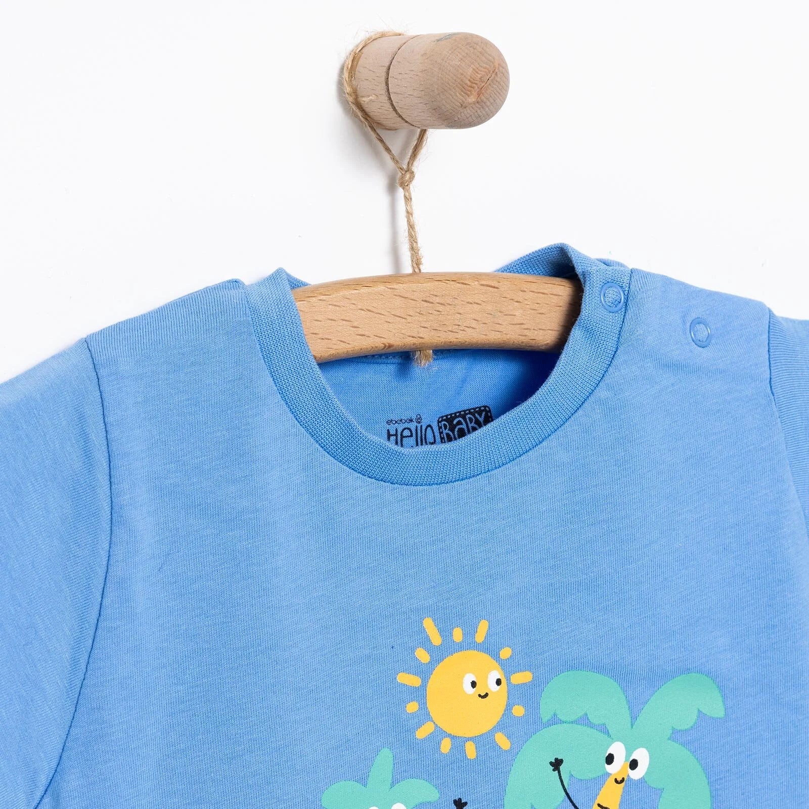 HelloBaby Basic Boy Tshirt - Light Blue - ebebek - Black Friday