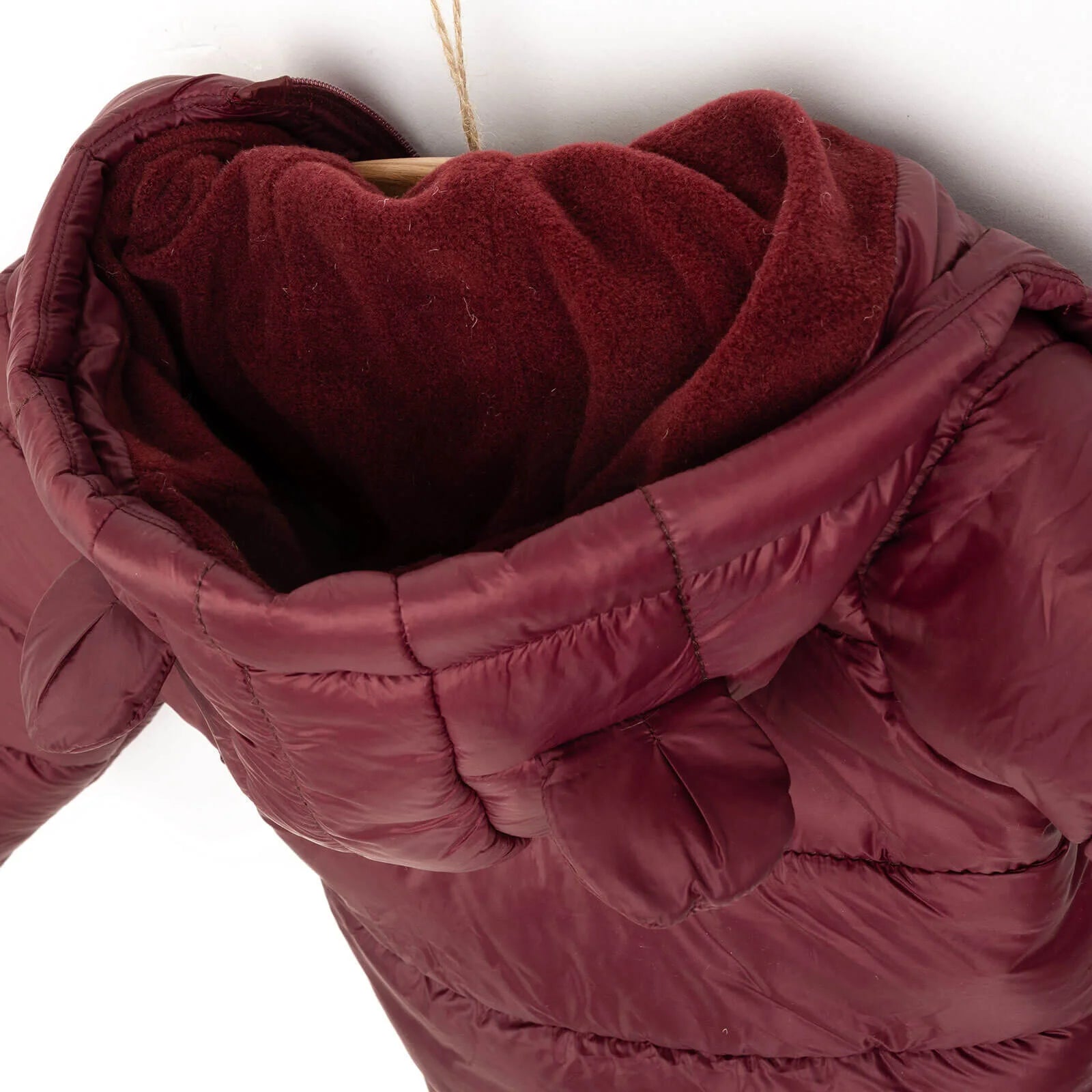 HelloBaby Eared Hoodie Coat - Maroon - ebebek - Black Friday