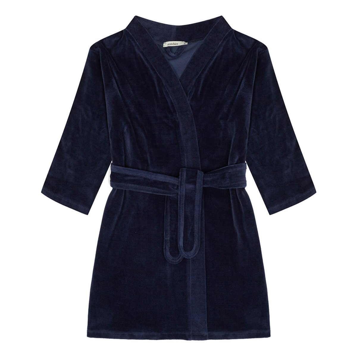 Antebies Deep Navy Velvet Robe - ebebek - Black Friday