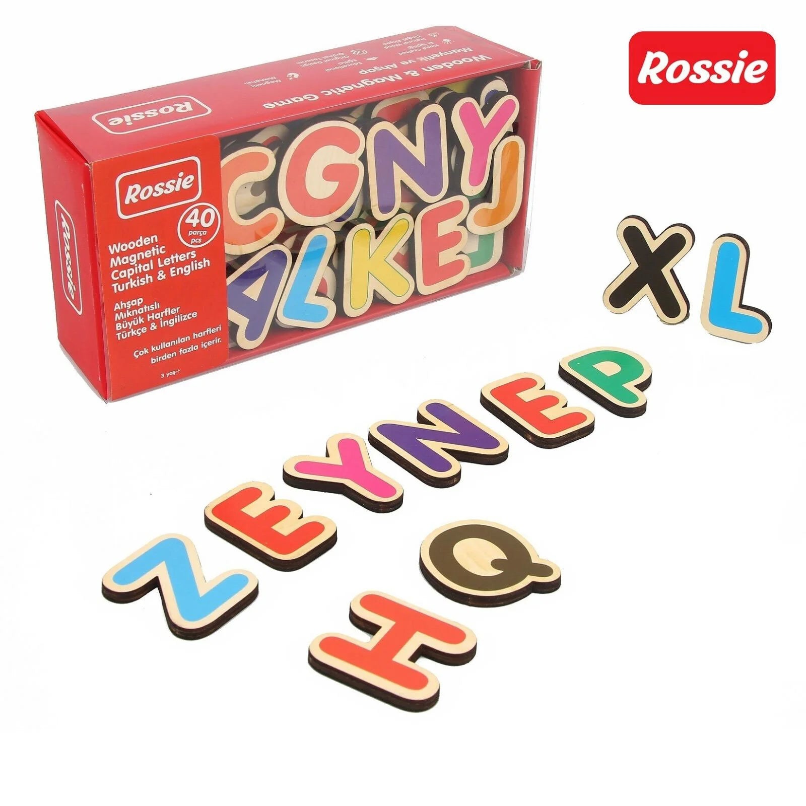 Rossie Magnetic Wooden Capital Letters - ebebek - Black Friday