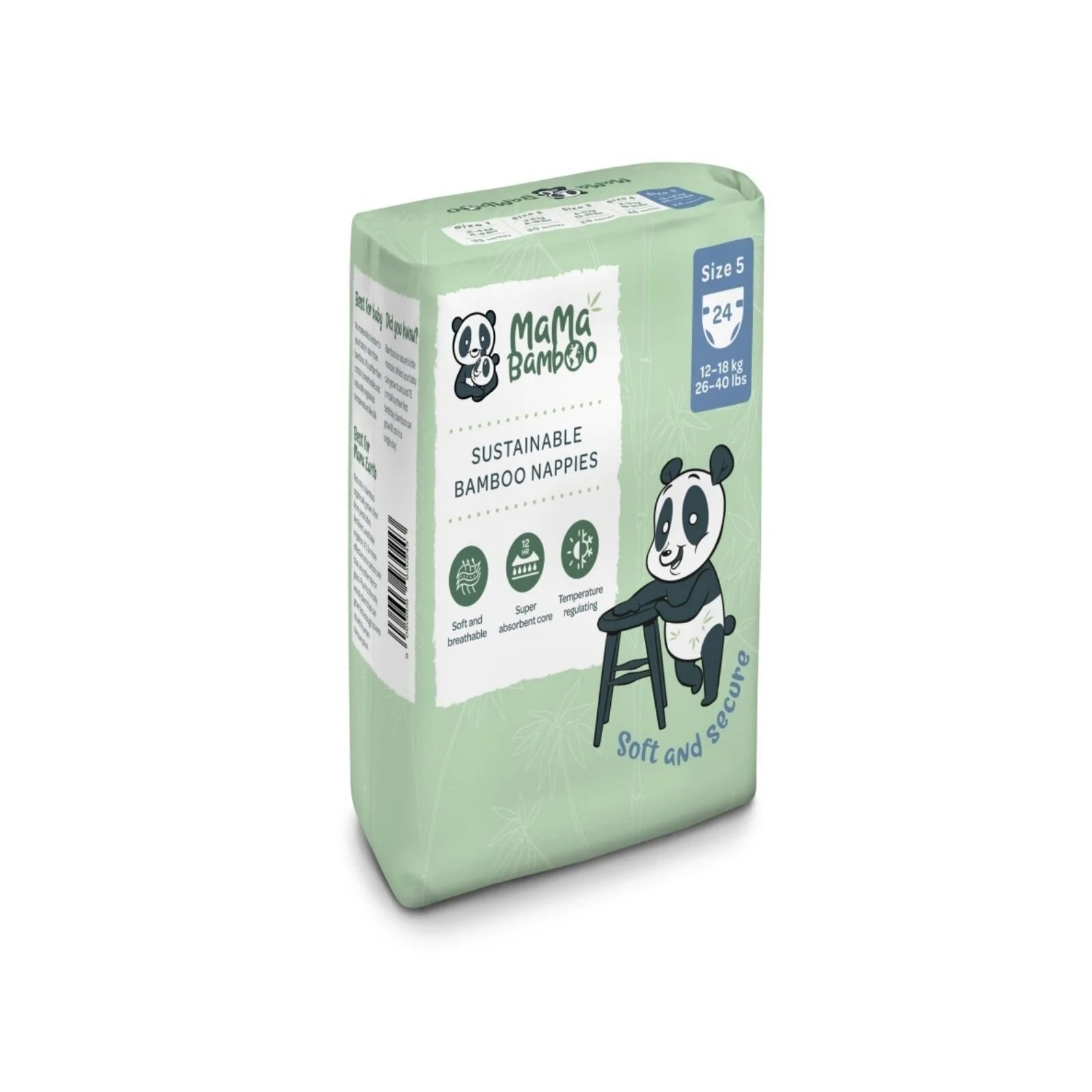 Mama Bamboo Sustainable Bamboo Size 5 - 24 nappies - ebebek - Black Friday