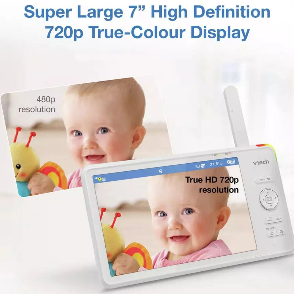 VTech RM7787 HD 7" Over - the - Cot Wi - Fi Baby Monitor - ebebek - Black Friday