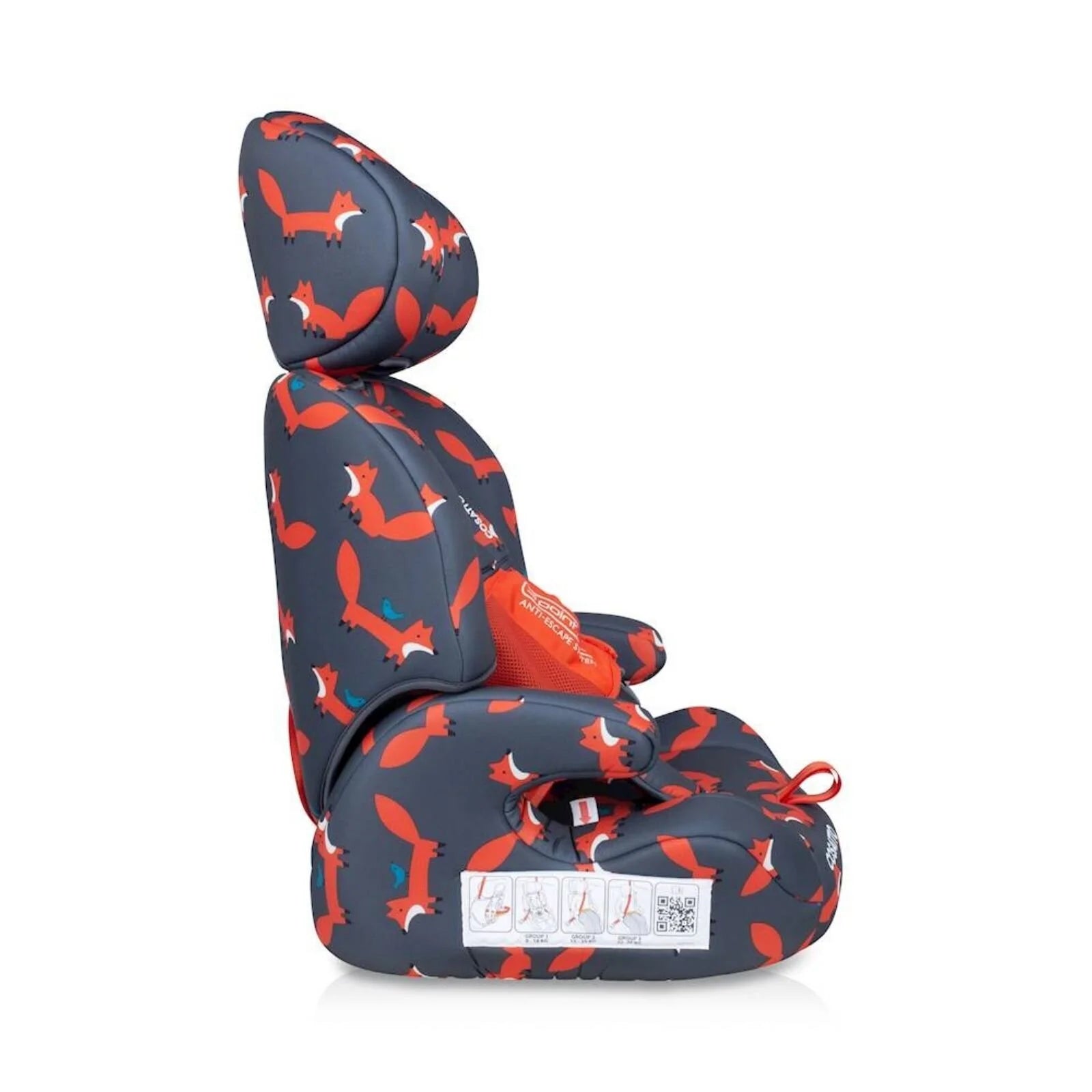Cosatto Zoomi Group 1/2/3 Car Seat - Charcoal Mister Fox - ebebek - Black Friday