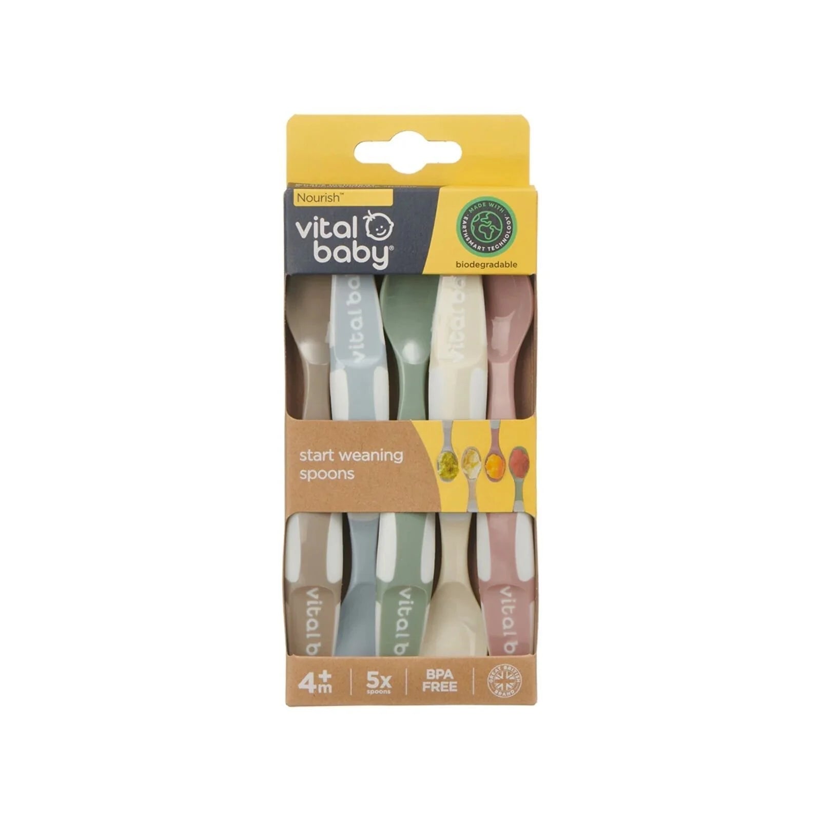 Vital Baby Nourish Start Weaning Spoons Natural Pack of 5 - ebebek - Black Friday