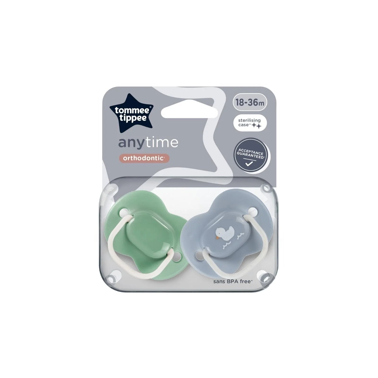 Tommee Tippee Anytime Soother 18 - 36 months Pack of 2 Assorted - ebebek - Black Friday