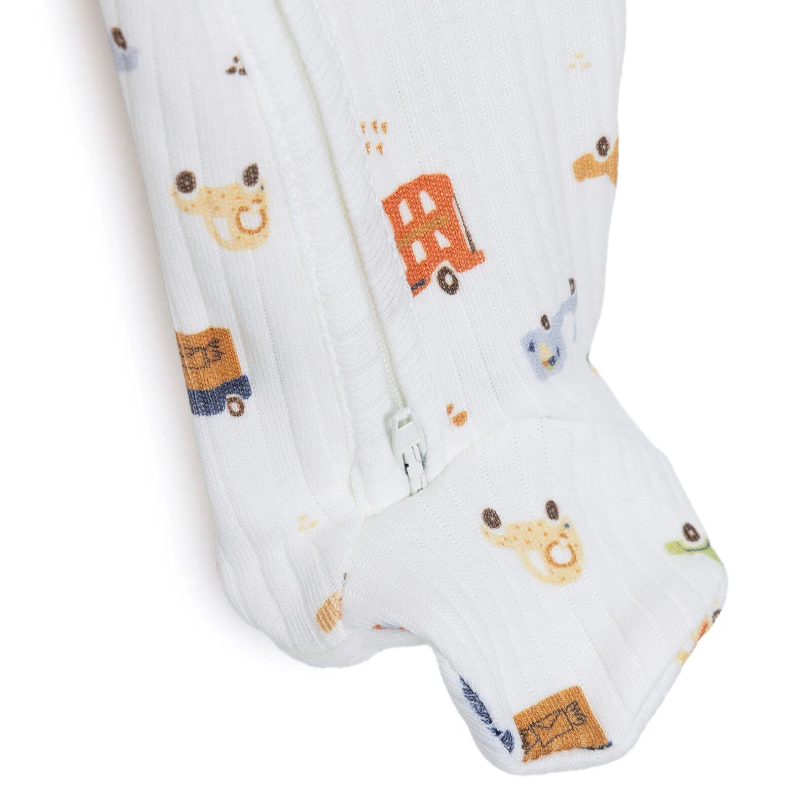 Tiffany Newborn Boy Footed Jumpsuit - Ecru - ebebek - Black Friday