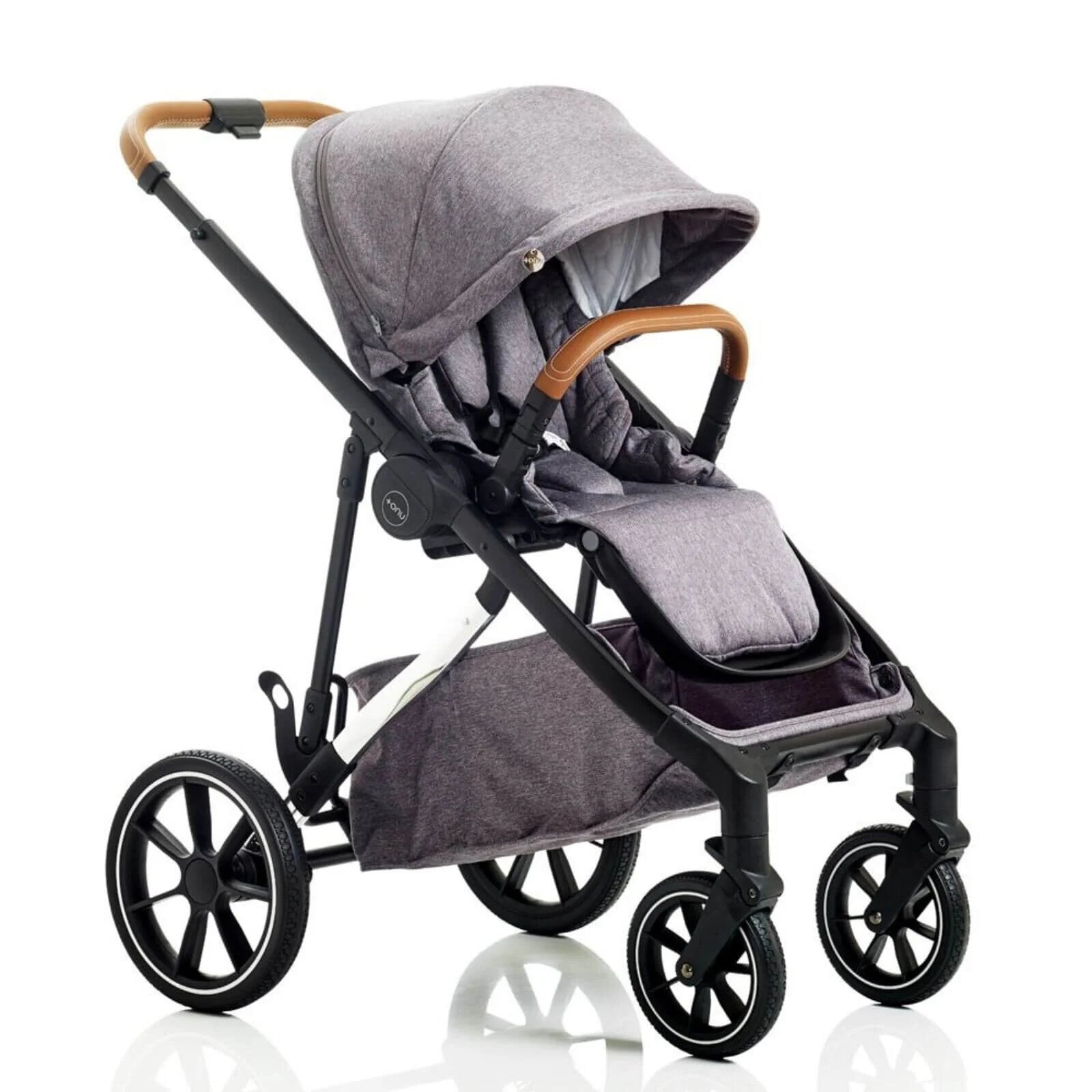Mee - Go Uno Plus 2 - in - 1 Pushchair & Pram - Grey/Chrome - ebebek - Black Friday