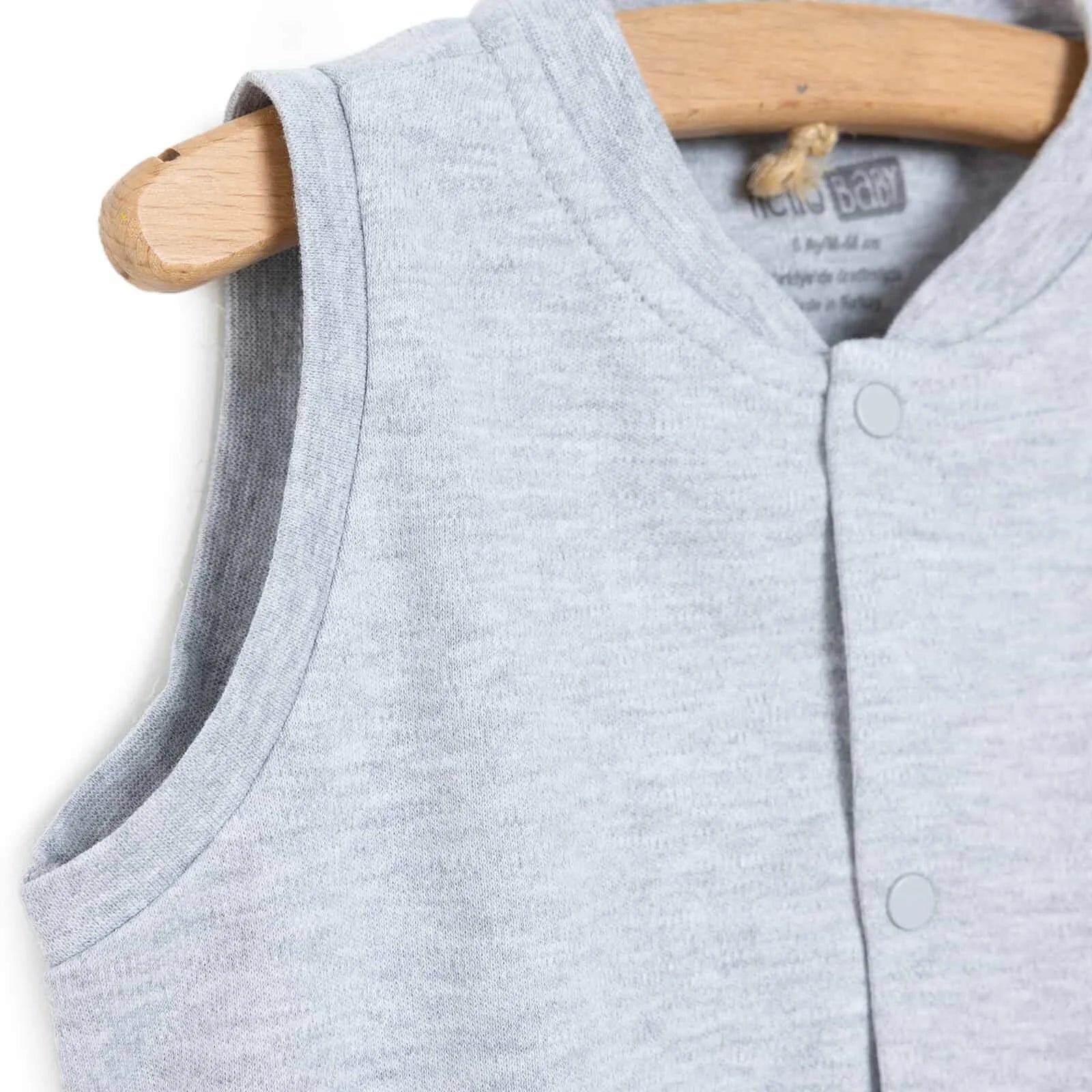 HelloBaby Basic Ribbed Vest - Grey Melange - ebebek - Black Friday