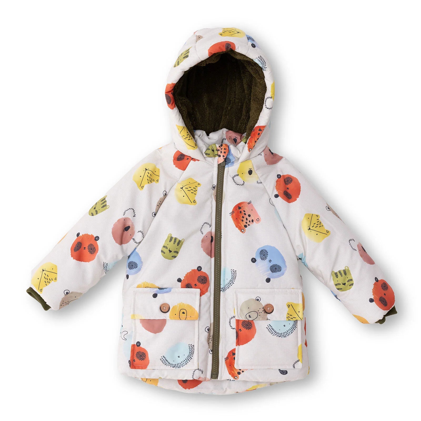 Midimod Coat - Ecru Printed - ebebek - Black Friday