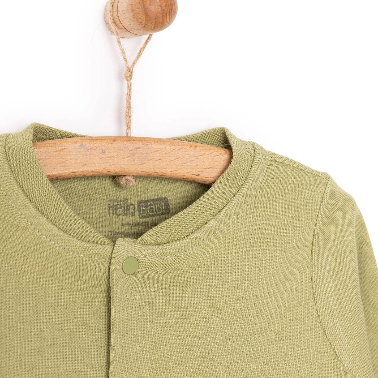 HelloBaby Basic Ribbed Cardigan - Khaki - ebebek - Black Friday