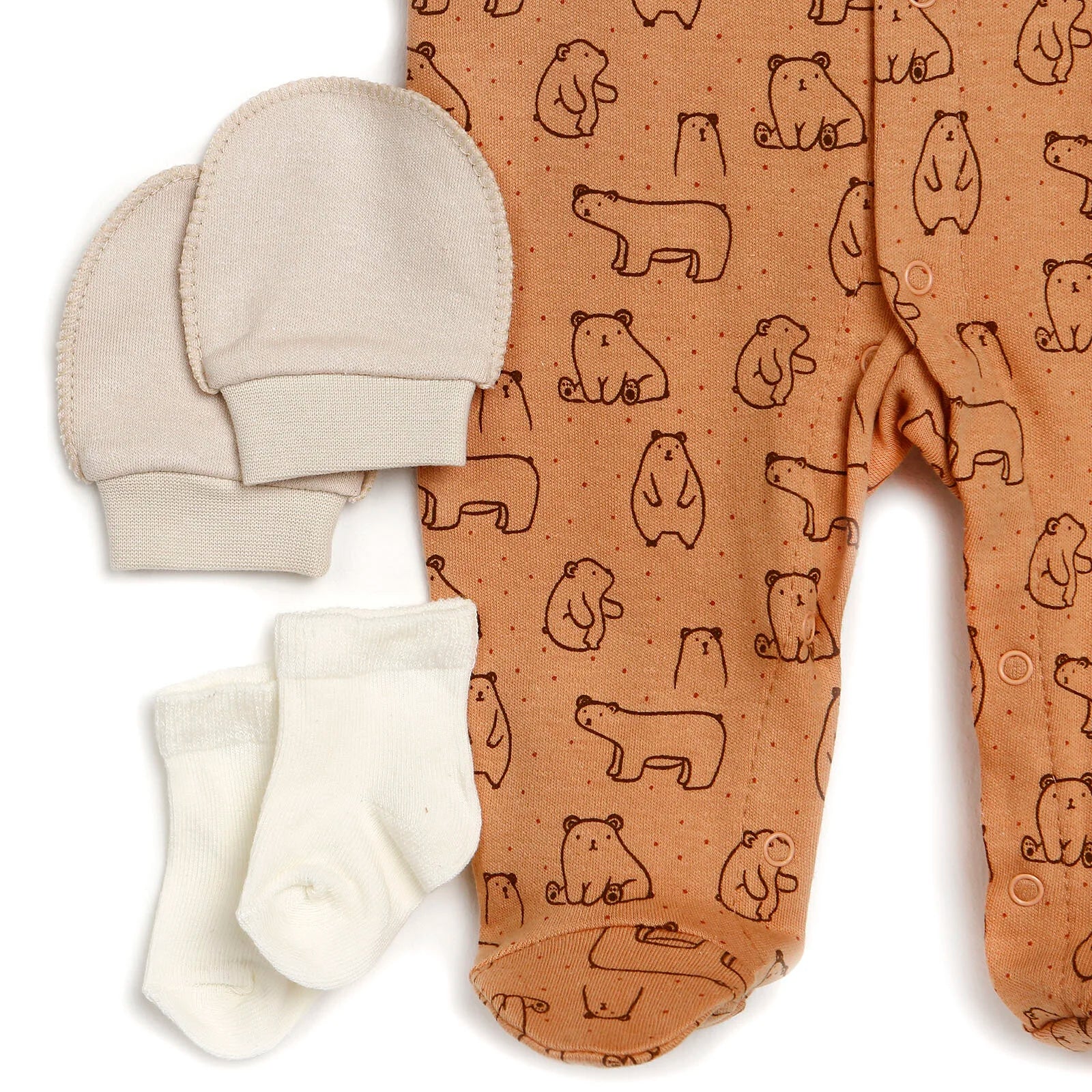 Bebbek Baby Boy 10 Pcs Newborn Starter Set - Beige - ebebek - Black Friday