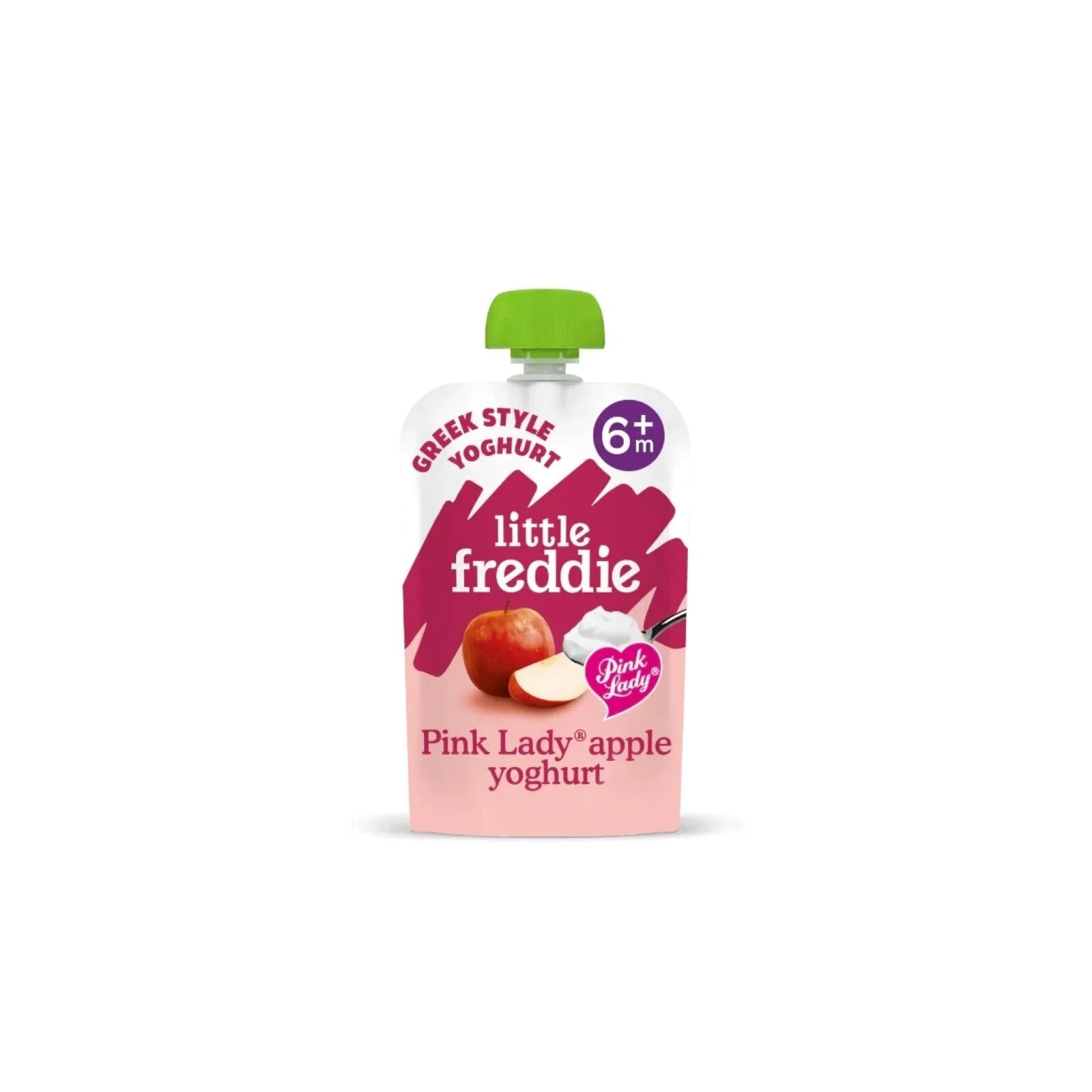 Little Freddie Organic Pink Lady Greek Style Yoghurt Baby Food Pouch Multipack 6+ months 600g (6x100g) - ebebek - Black Friday