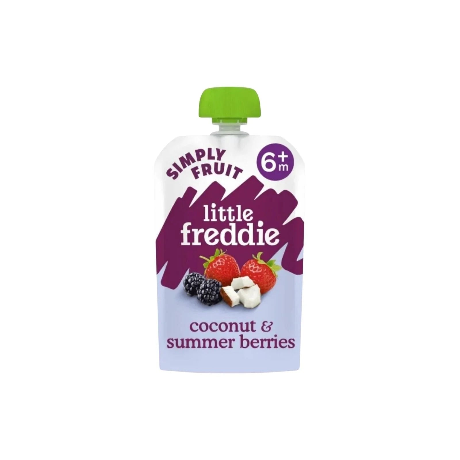 Little Freddie Organic Coconut & Summer Berries Baby Food Pouch 6+ months 100g - ebebek - Black Friday