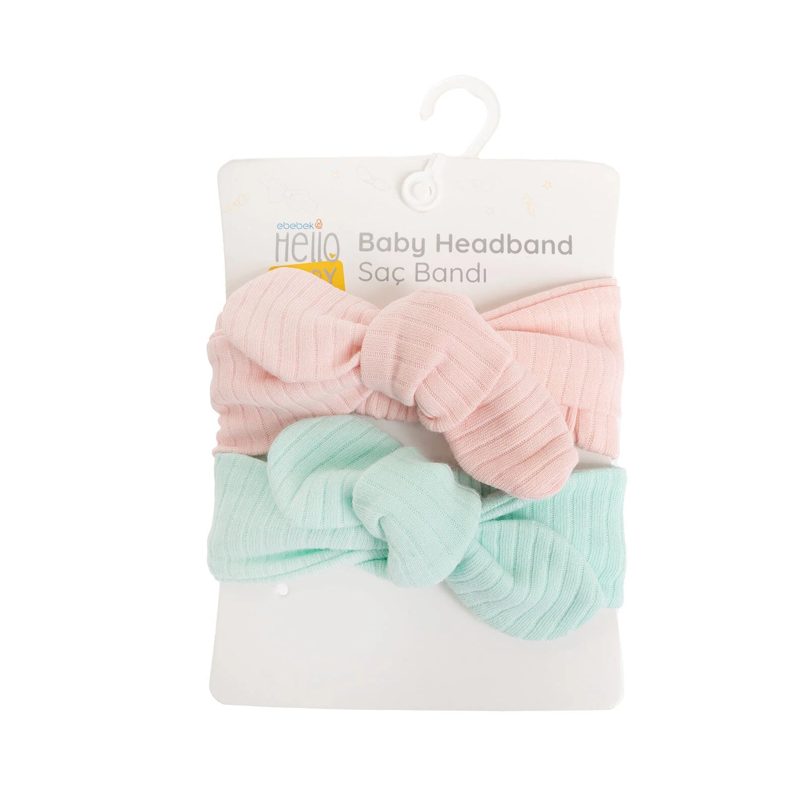 HelloBaby Baby Girl 2 Pcs Hair Bands - Light Pink - ebebek - Black Friday