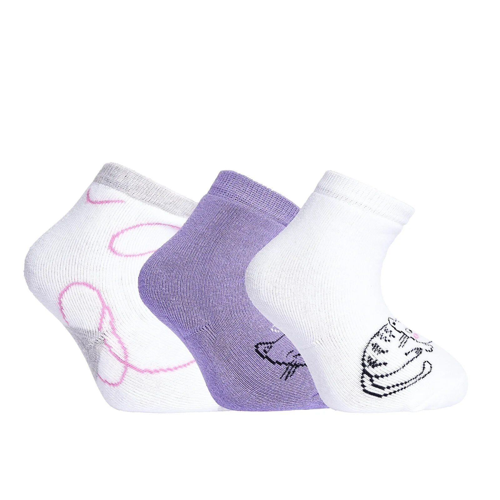 HelloBaby Baby Girl Chenille Socks 3 Pcs - Purple - ebebek - Black Friday