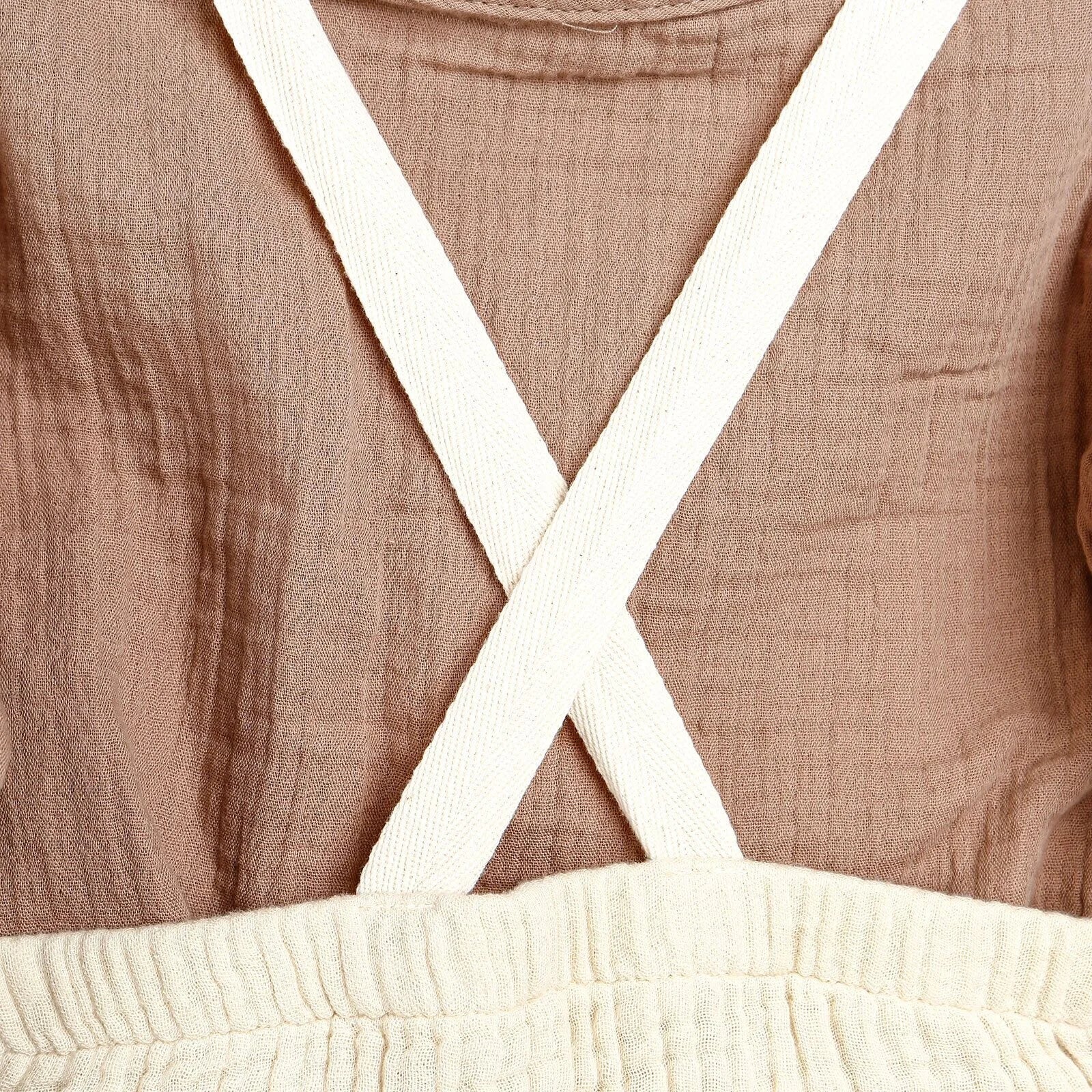 HelloBaby Newborn Muslin Overalls - Sweatshirt - Beige - ebebek - Black Friday