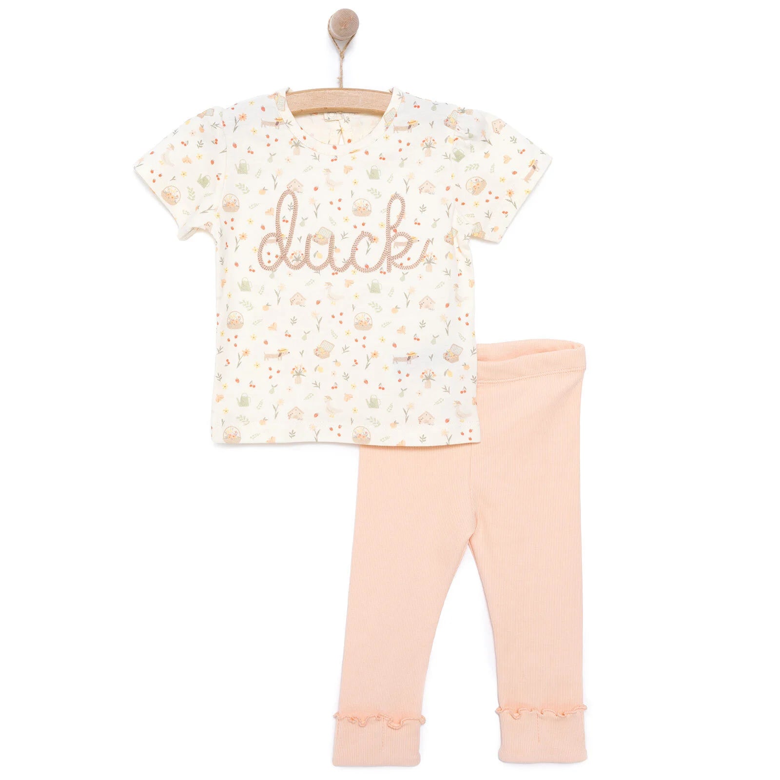 Bebetto Newborn Cute Duck Sweatshirt - Salmon - ebebek - Black Friday