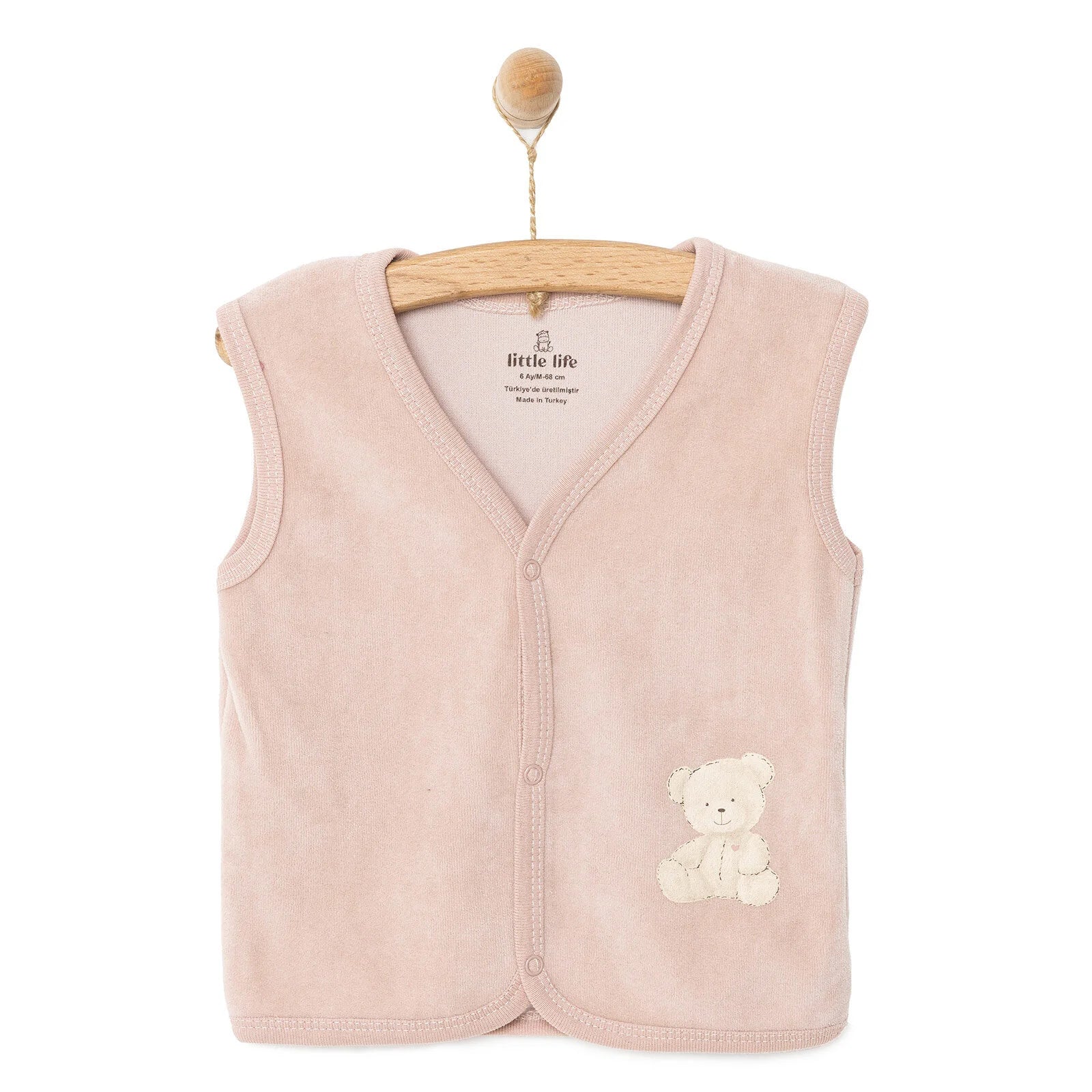 Little Life Newborn Girl Velvet Vest - Light Pink - ebebek - Black Friday