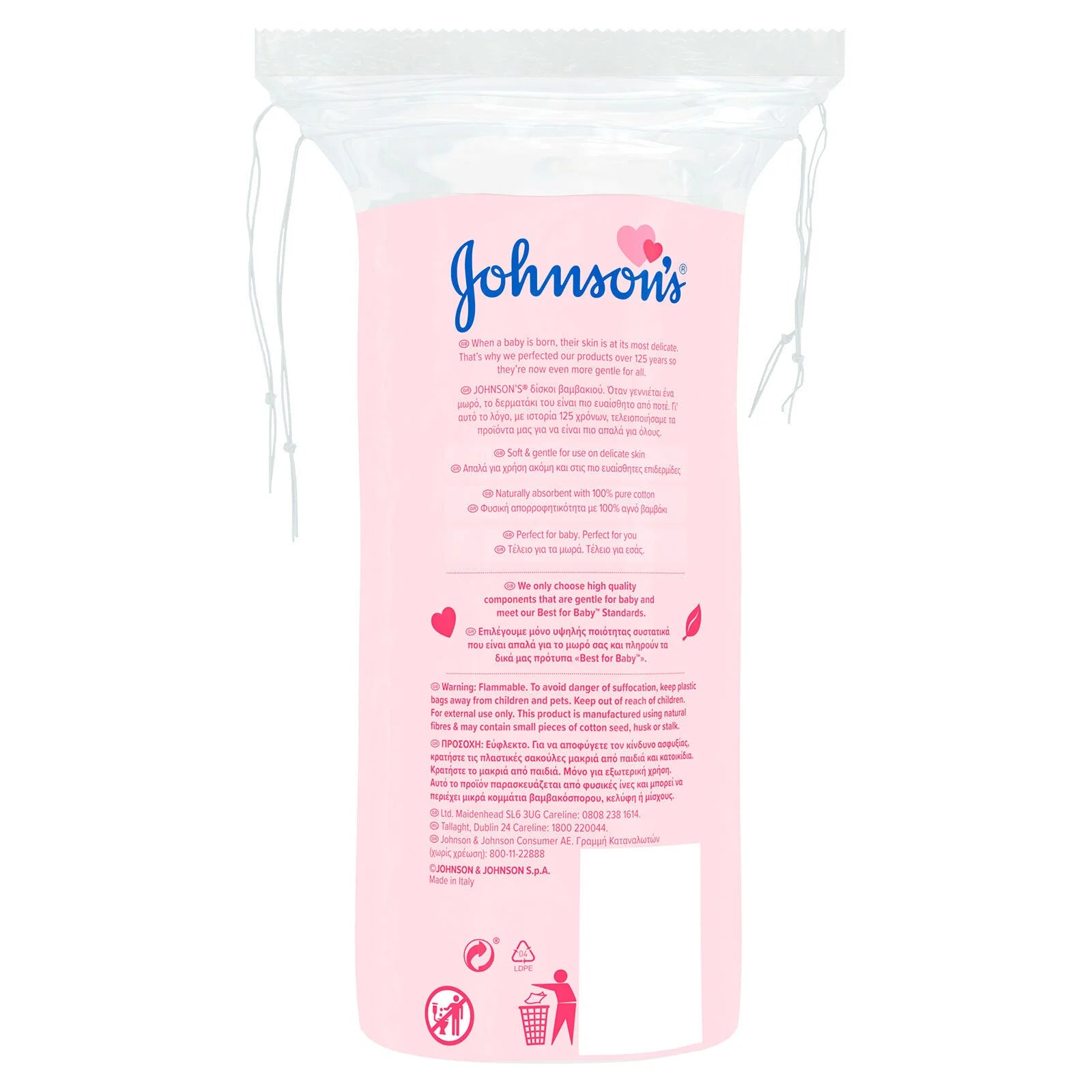 Johnson's Baby Cotton Pads 50 pads - ebebek - Black Friday