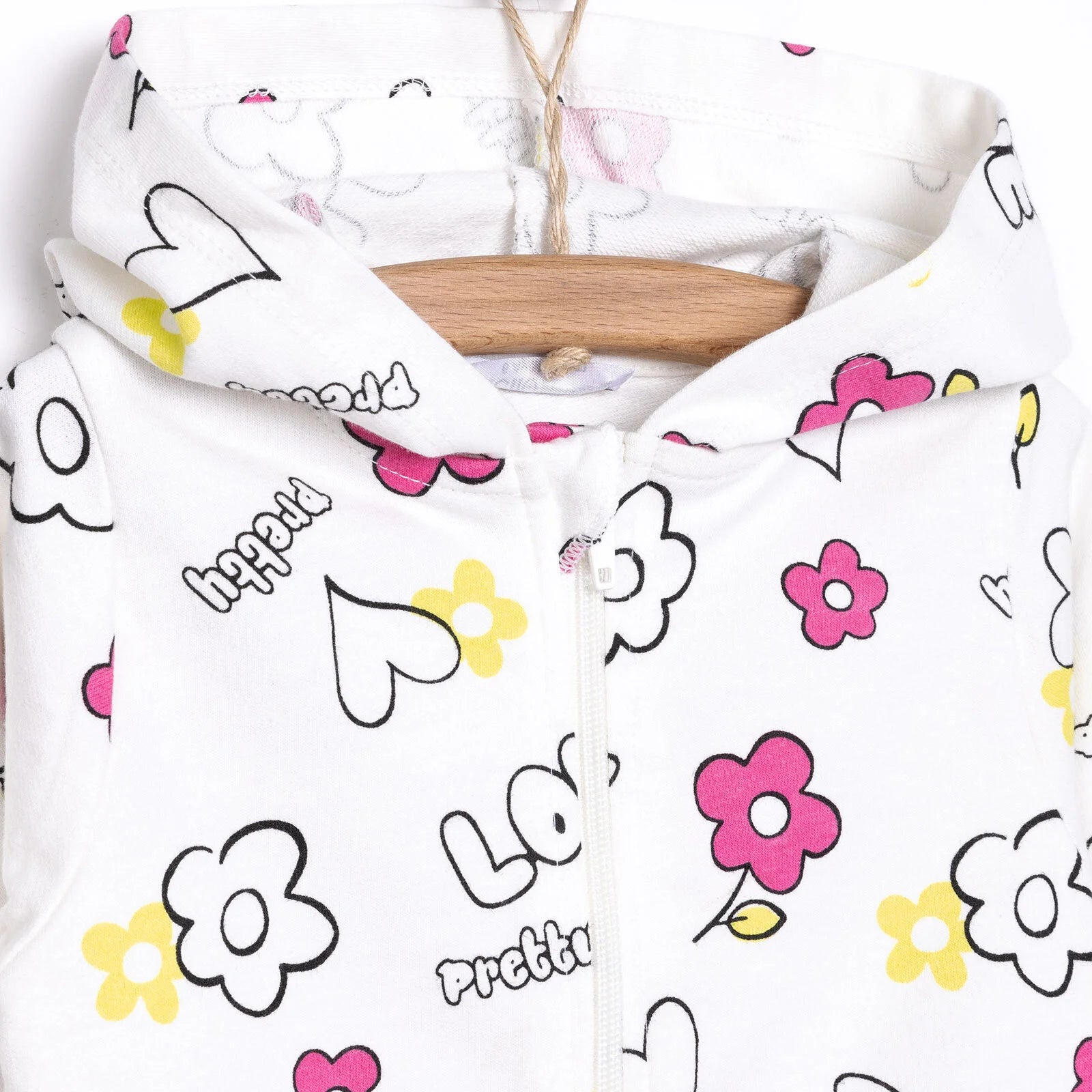 HelloBaby Basic Girl Hooded Cardigan - Printed - ebebek - Black Friday