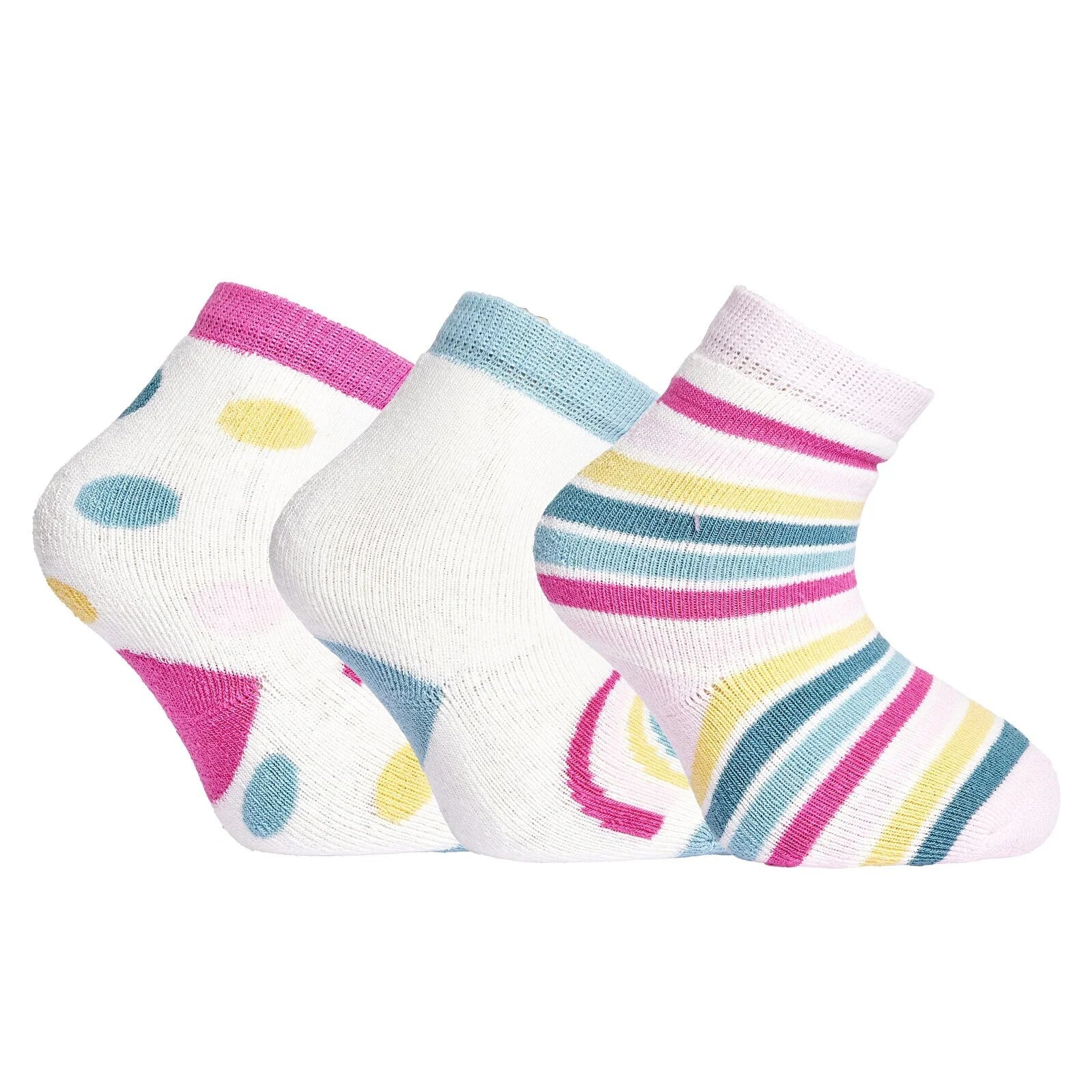 HelloBaby Baby Girl Chenille Socks 3 Pcs - Light Pink - ebebek - Black Friday