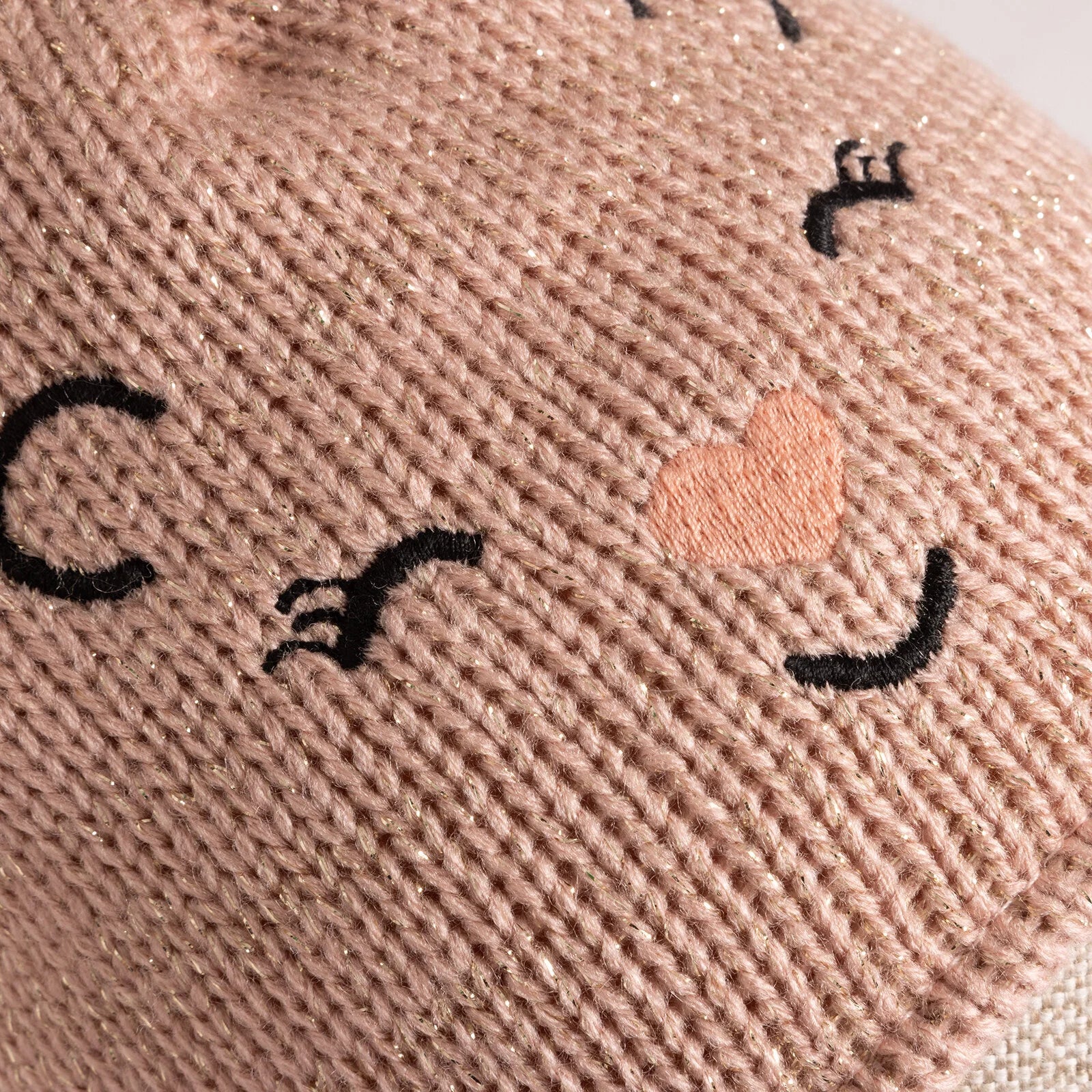 Fonem Baby Girl Animal Printed Beanie - Powder - ebebek - Black Friday