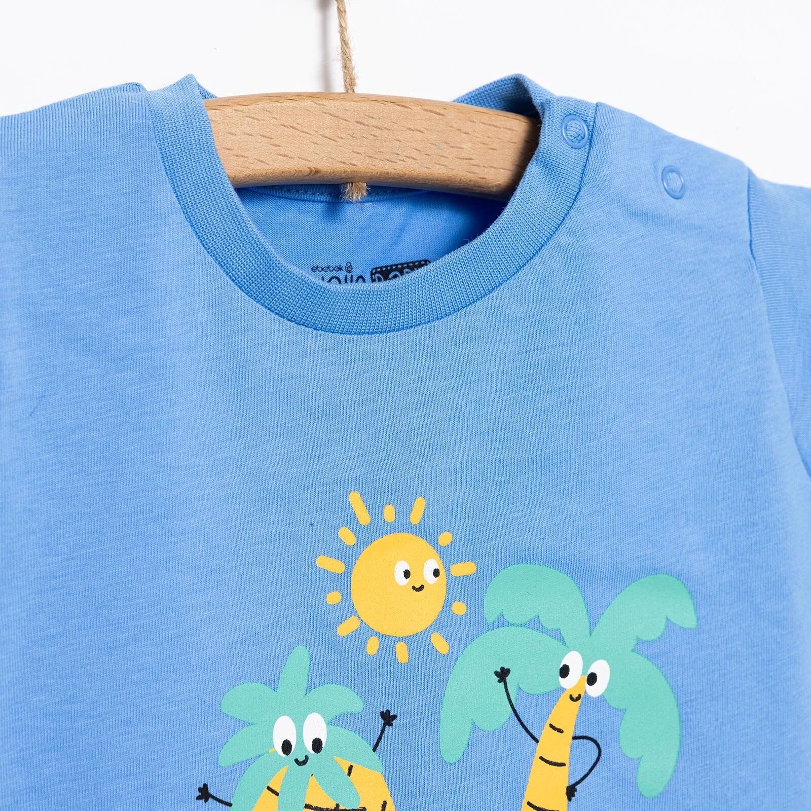 HelloBaby Basic Boy Tshirt - Light Blue - ebebek - Black Friday