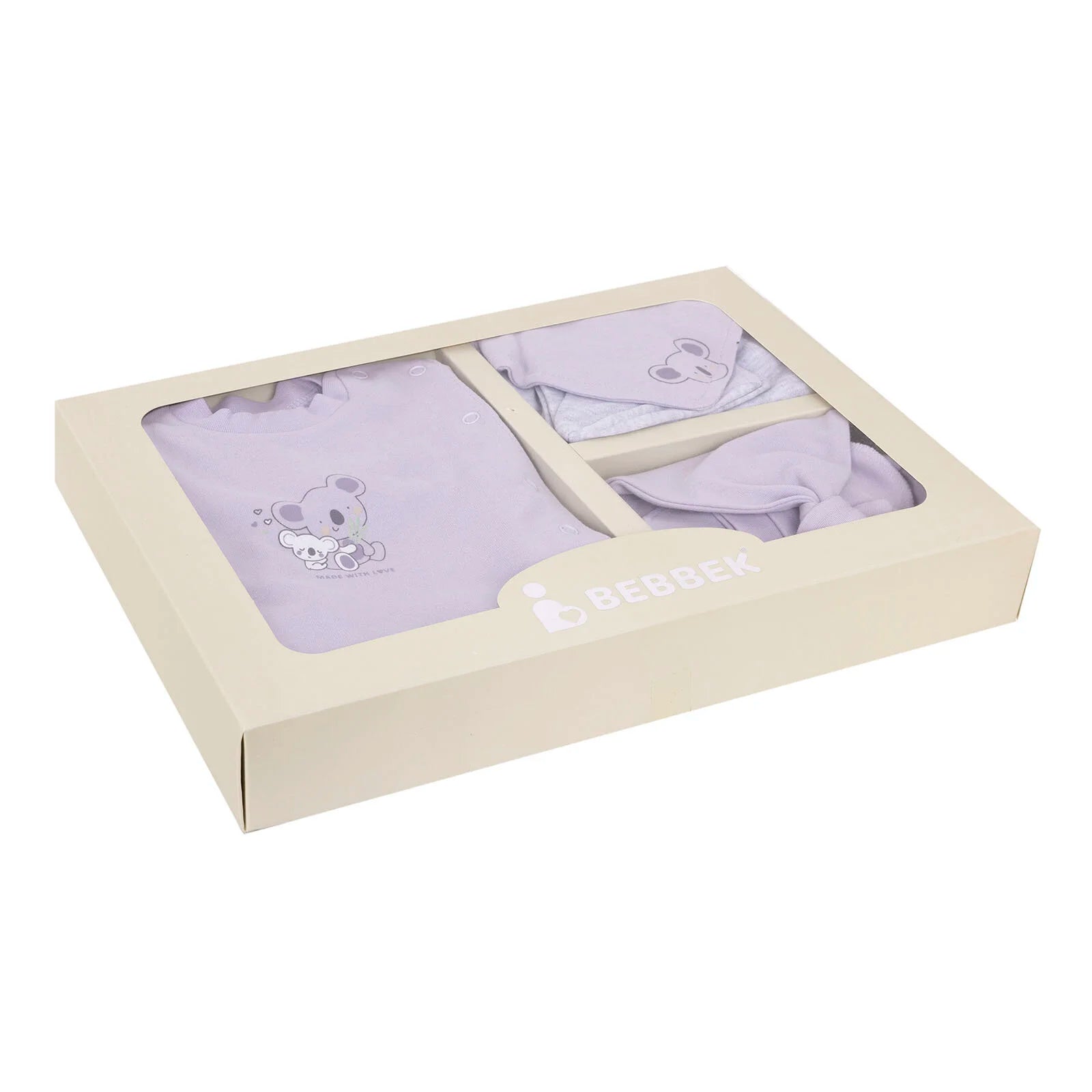 Bebbek Baby Girl 5 Pcs Newborn Gift Starter Set - Snow Melange - ebebek - Black Friday