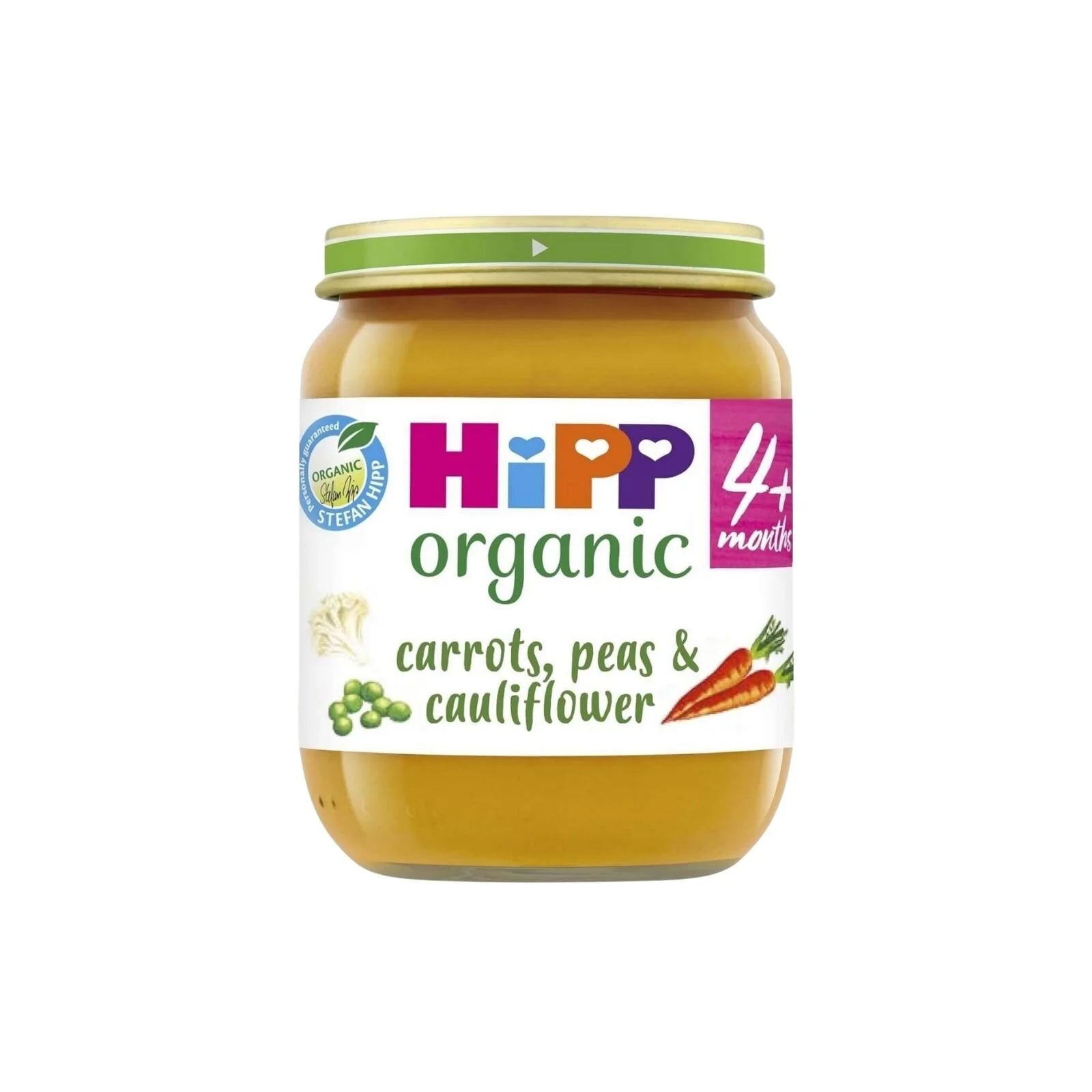 HiPP Organic Carrots Peas & Cauliflower Jar 4+ months 125g - ebebek - Black Friday