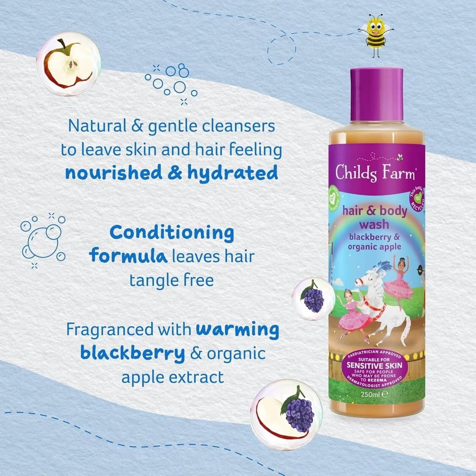 Childs Farm Hair & Body Wash Blackberry & Organic Apple 250ml - ebebek - Black Friday