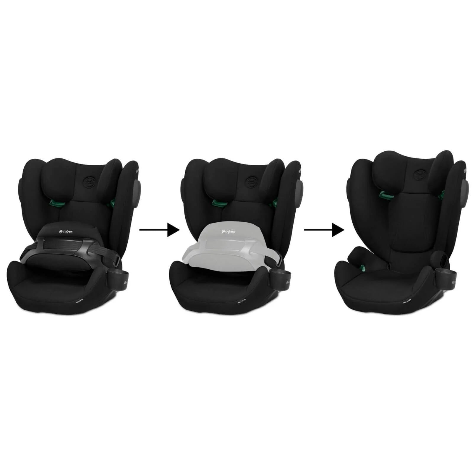 Cybex Pallas B4 i - Size Group 1/2/3 Car Seat (9 Months to 12 Years) - Pure Black - Cybex - ebebek