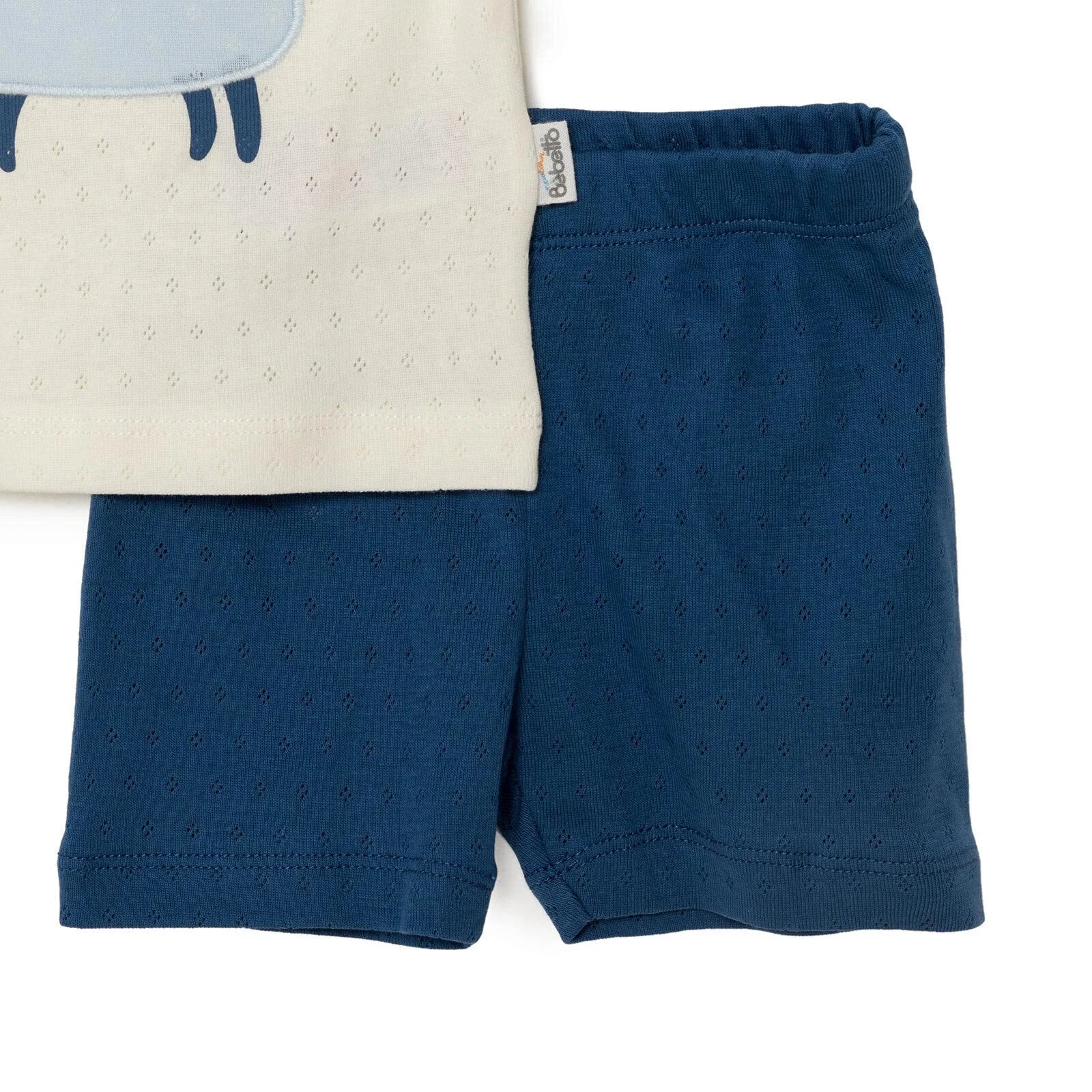 Bebetto Newborn Ship Boy Tshirt - Short - Navy Blue - ebebek - Black Friday