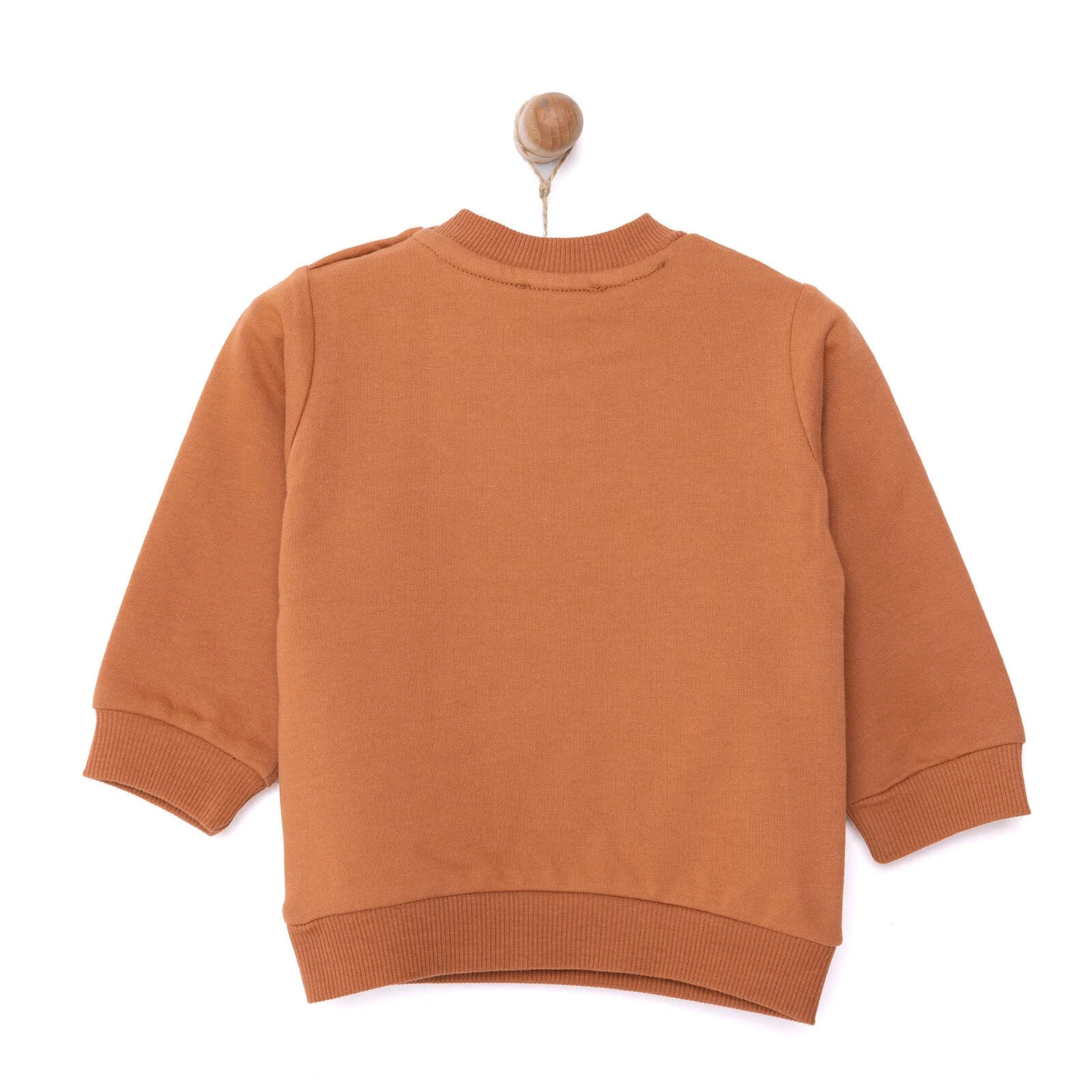 HelloBaby Basic Low Raised Printed Sweashirt - Brown - ebebek - Black Friday