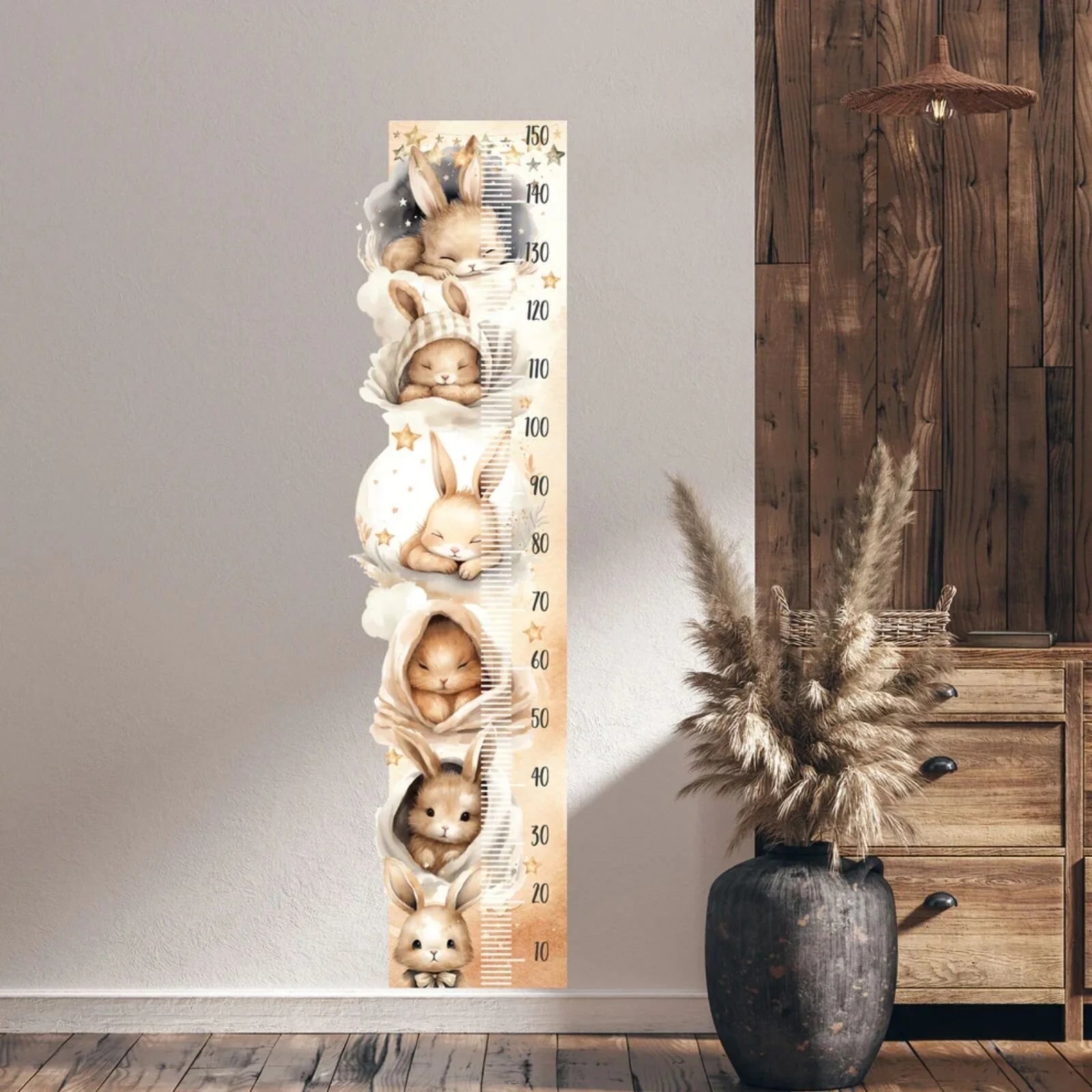 Live Vida Sleeping Bunny Height Chart Sticker - ebebek - Black Friday