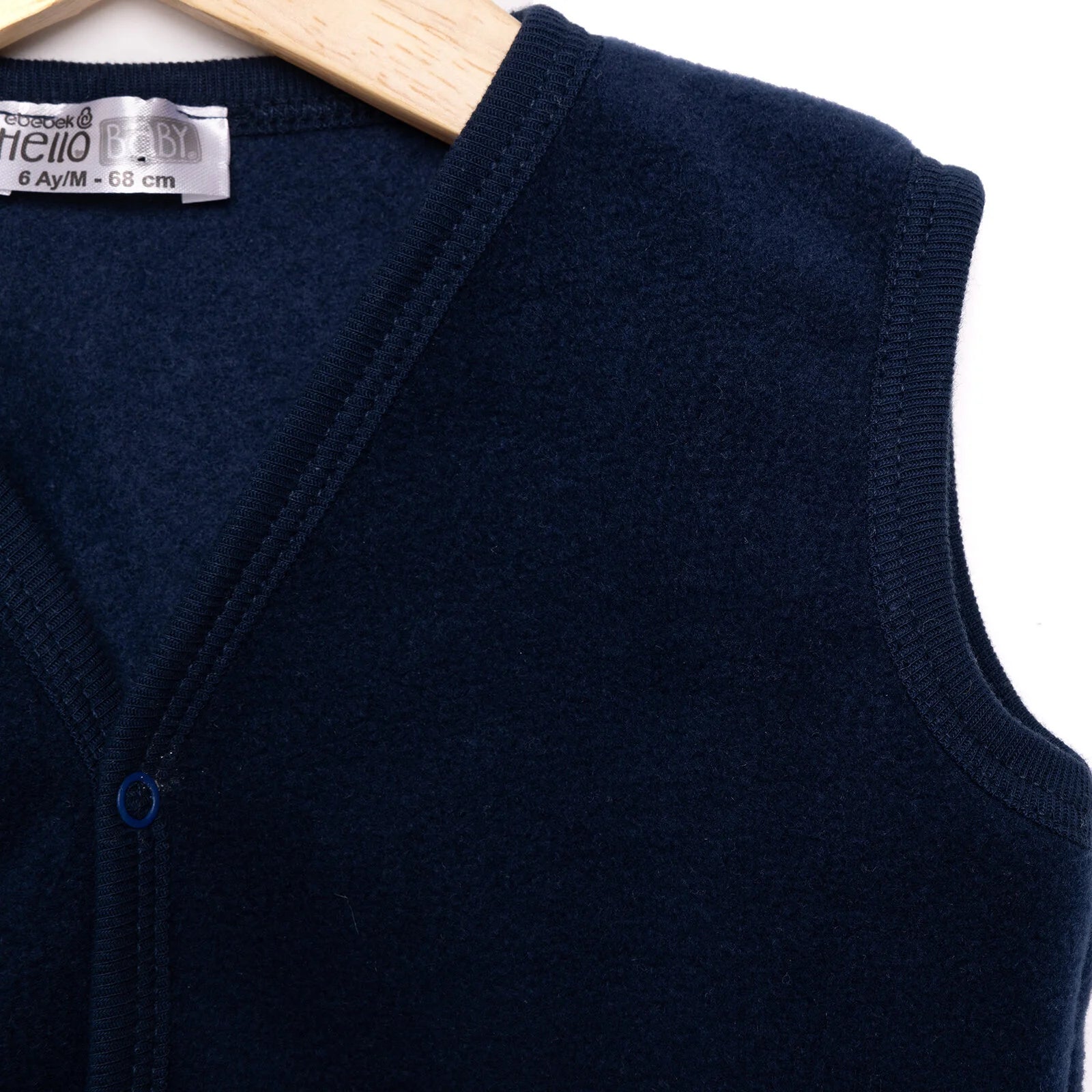 HelloBaby Basic Fleece Vest - Indigo - ebebek - Black Friday