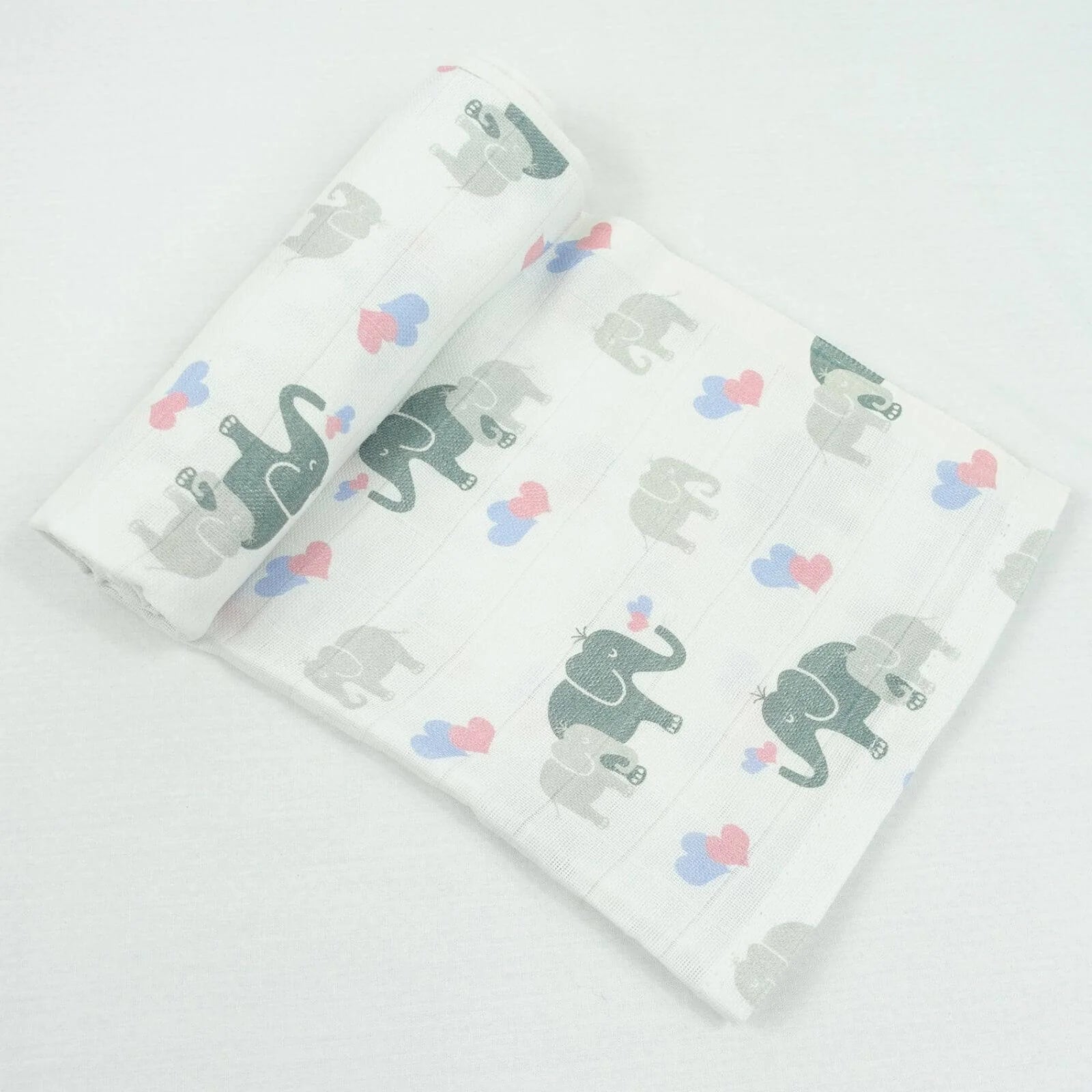 MuslinZ Bamboo/Organic Cotton Muslin Swaddle 120x120cm - Elephant - ebebek - Black Friday